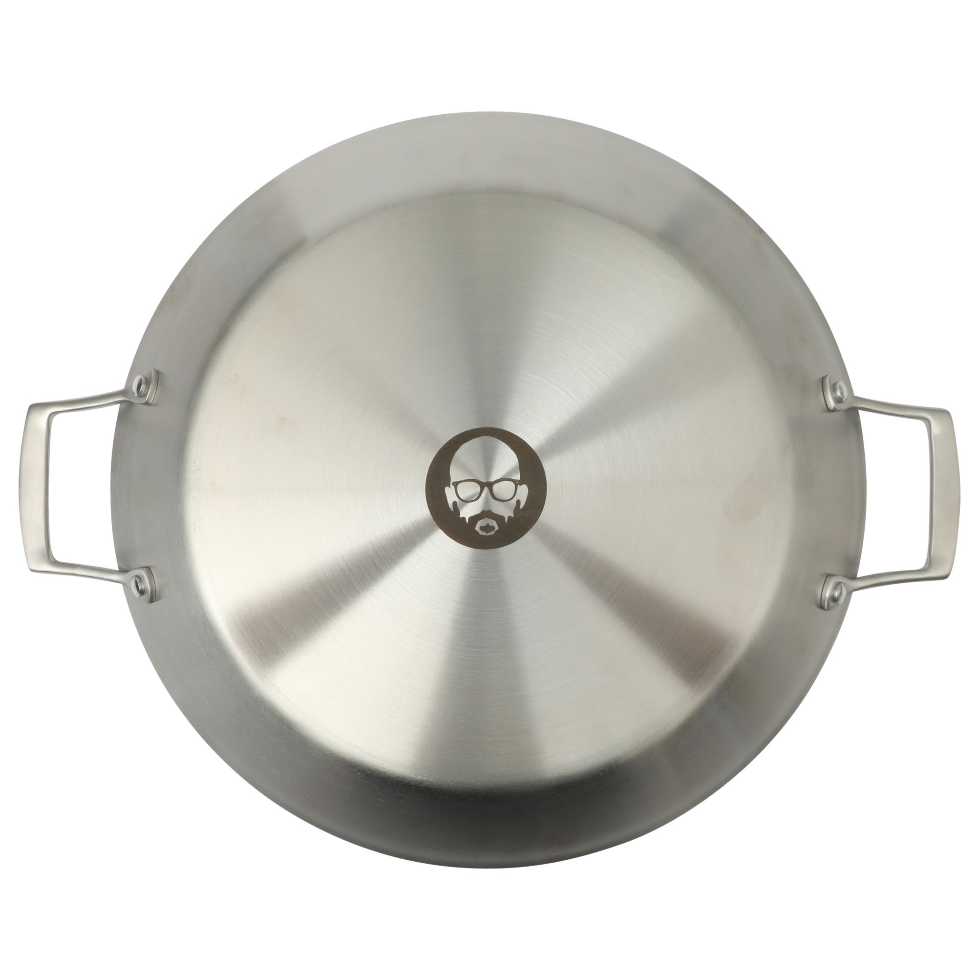 Babish 13 Inch Tri-Ply Stainless Steel Paella Pan, Large Skillet, Griddle, Frying Pan - Induction Safe - Image 5