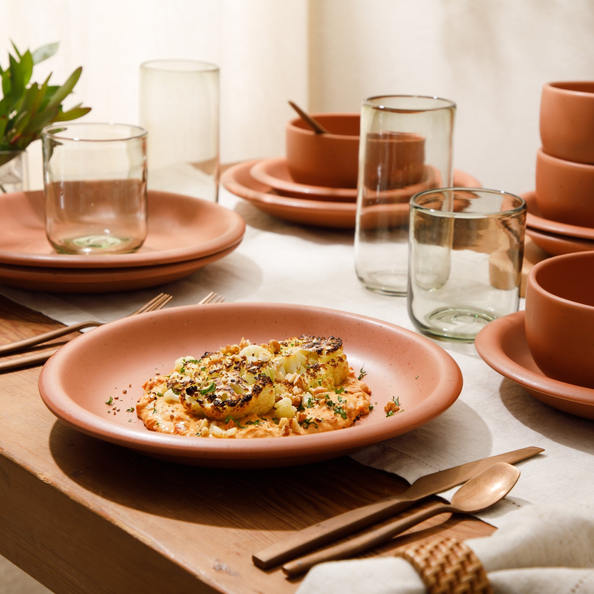 Bloomhouse Corsica Clay 12 Piece Stoneware Reactive Glaze Dinnerware Set - Image 9