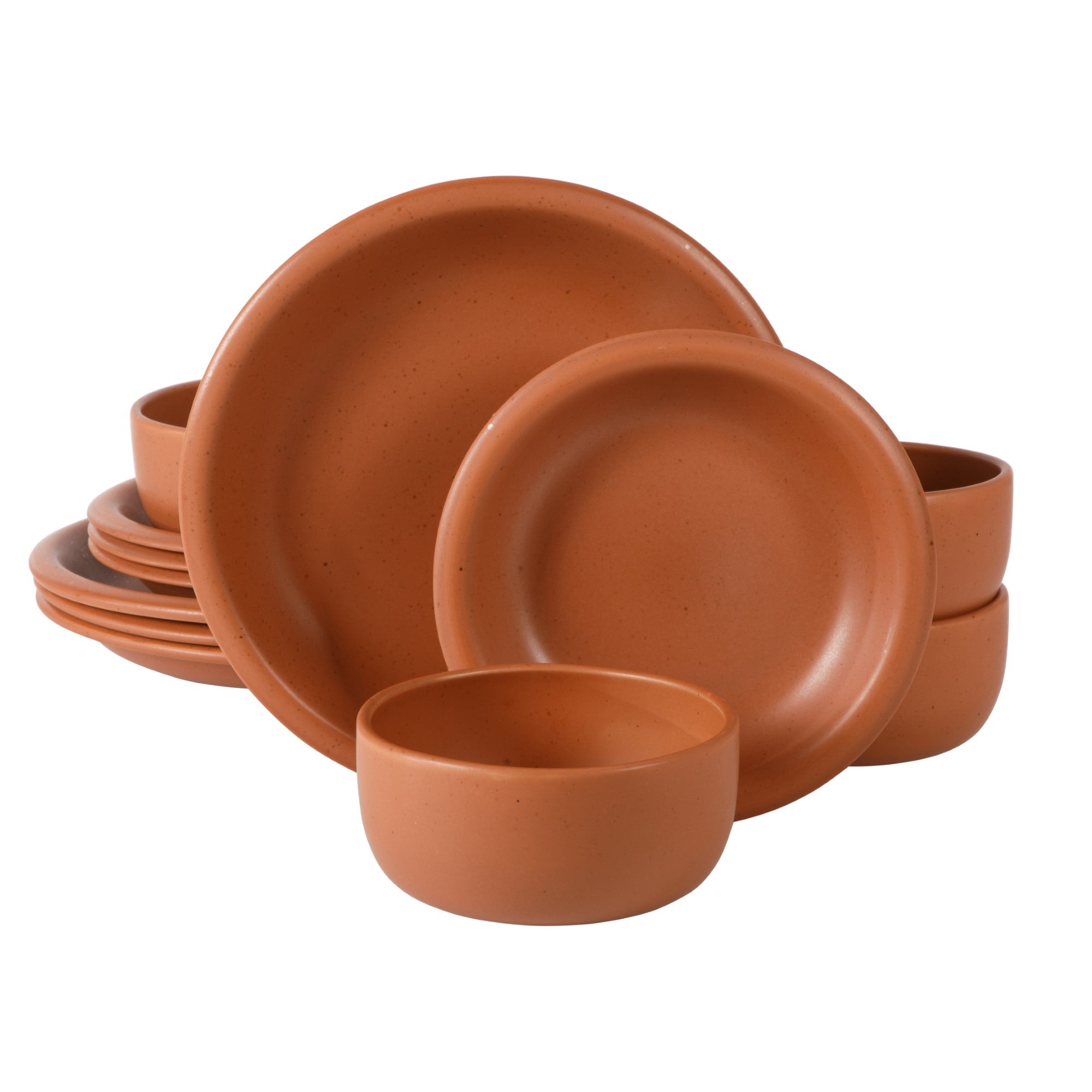 Bloomhouse Corsica Clay 12 Piece Stoneware Reactive Glaze Dinnerware Set - Image 12