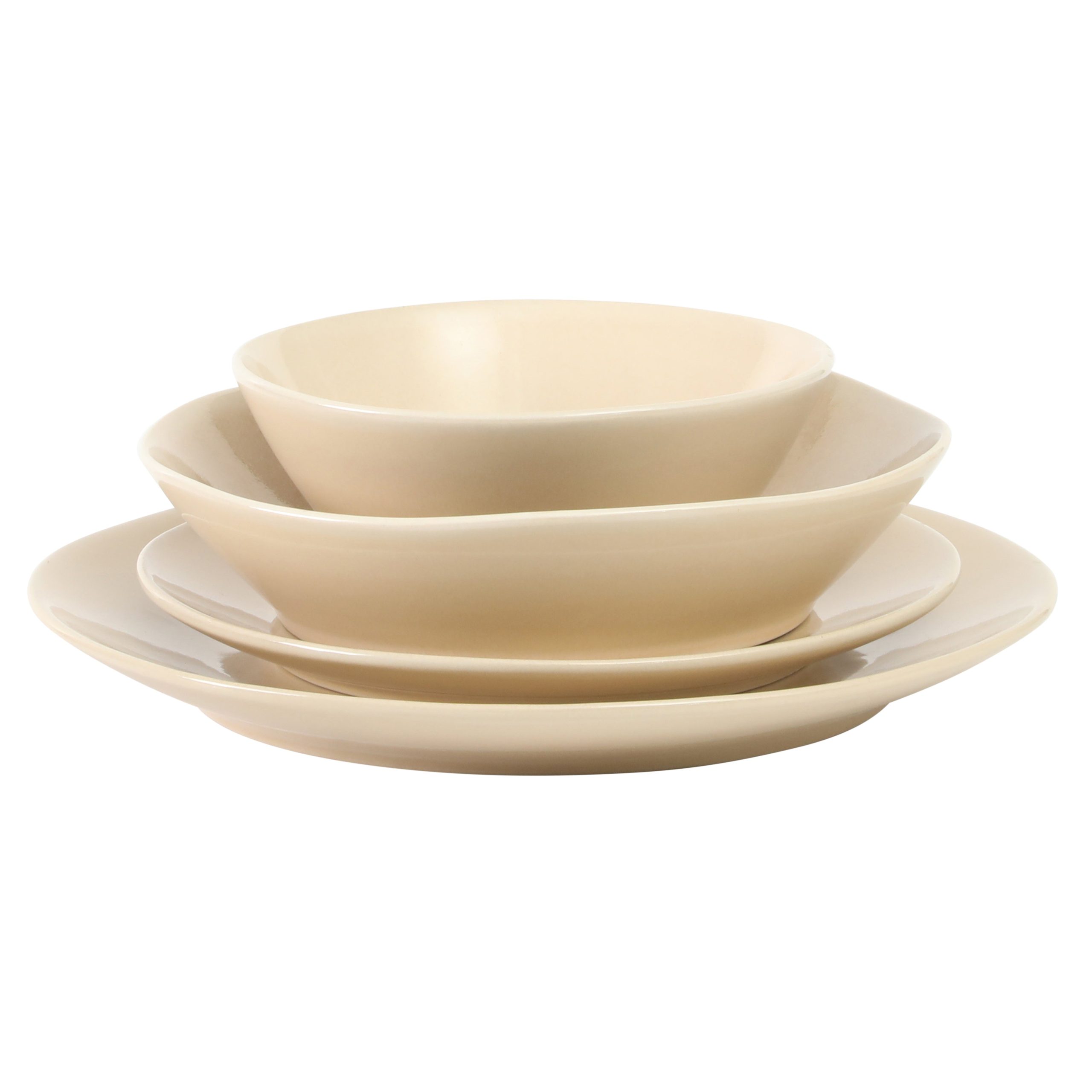Bloomhouse Montecito Breeze 16 Piece (Service for 4) Double Plates and Bowls Stoneware Reactive Glaze Dinnerware Set - Image 6