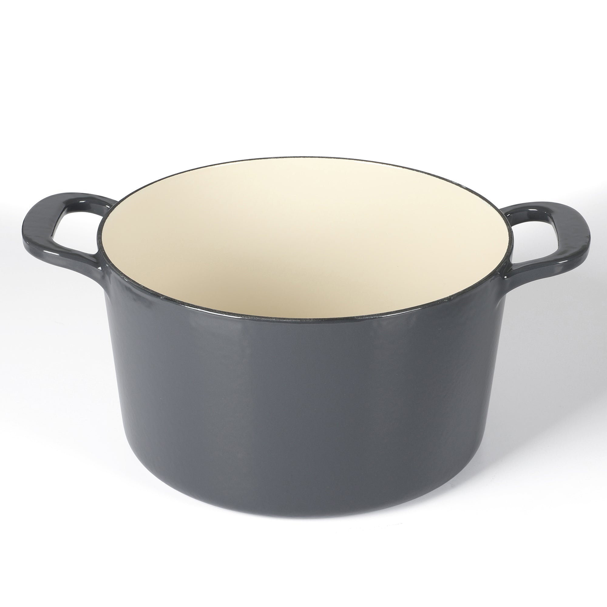Martha Stewart Gatwick 4 Quart Enamel Cast Iron Dutch Oven - Grey - Image 2