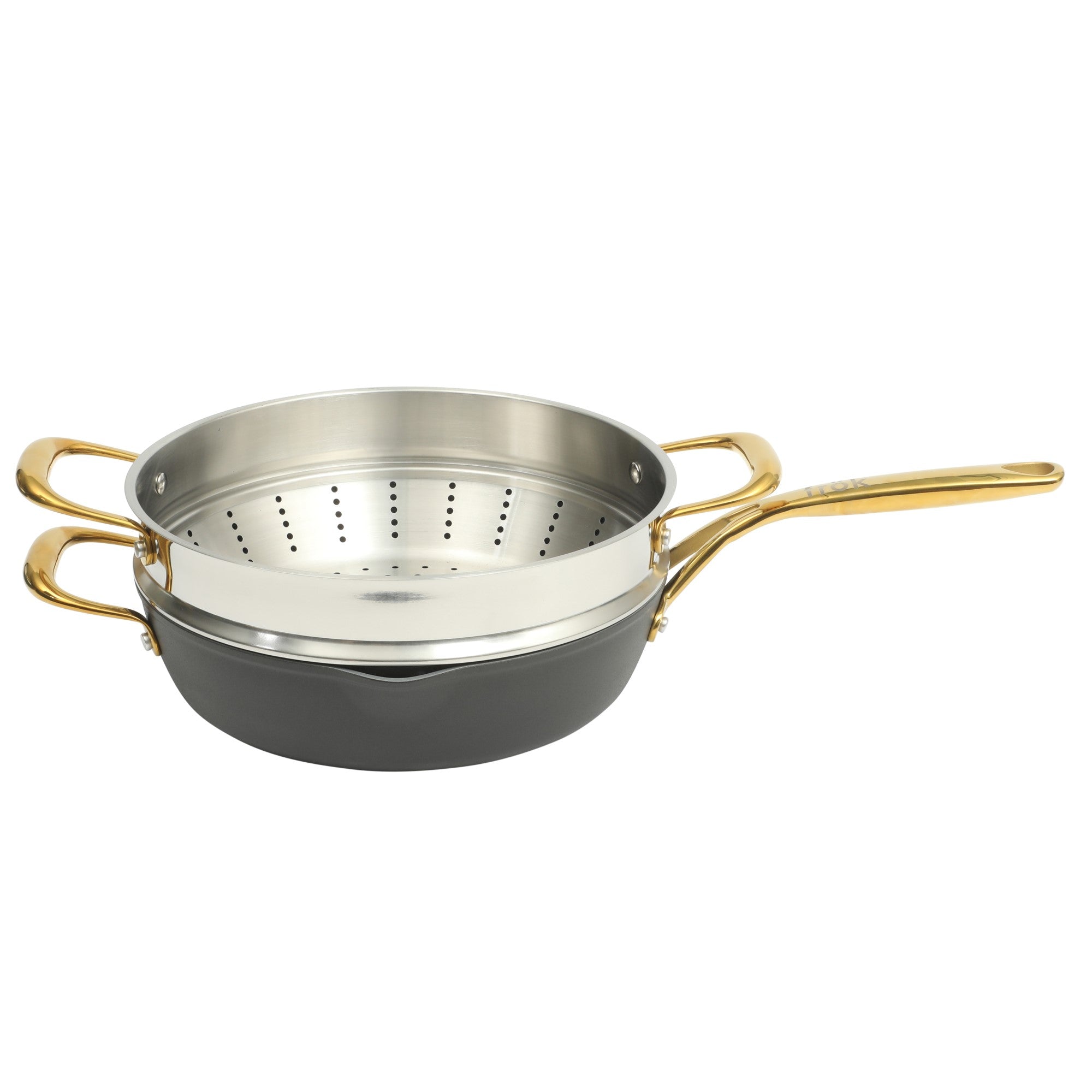 Frok 10 Piece Pots and Pans 4MM Thick Quick Heat Aluminum Cookware Set W/ Premium PFA Free Ceramic Nonstick Interior & Heat Resistant Exterior - Induction - Image 3