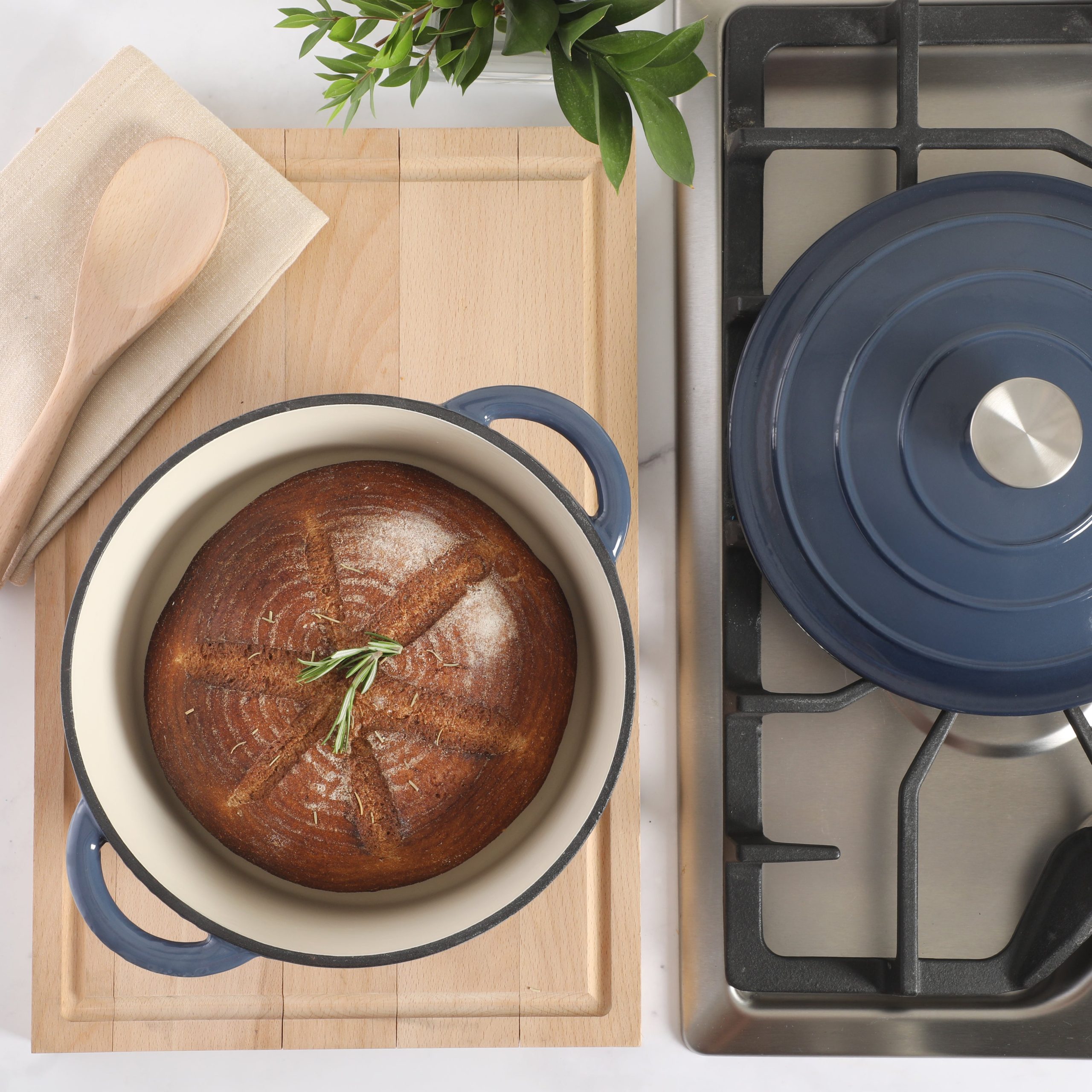 Gibson Home Addlestone 5 Quart Enameled Cast Iron Dutch Oven - Image 7