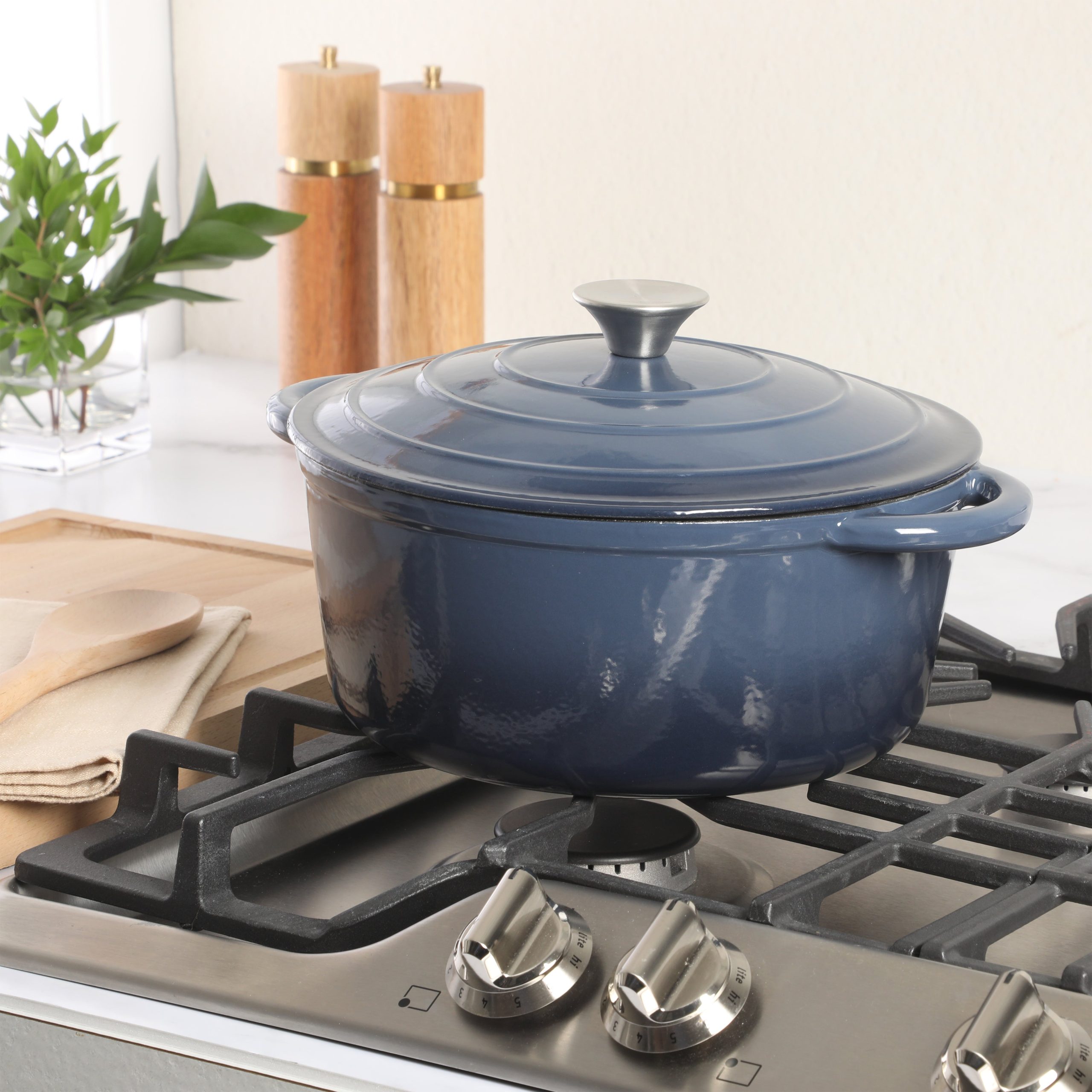 Gibson Home Addlestone 5 Quart Enameled Cast Iron Dutch Oven - Image 8