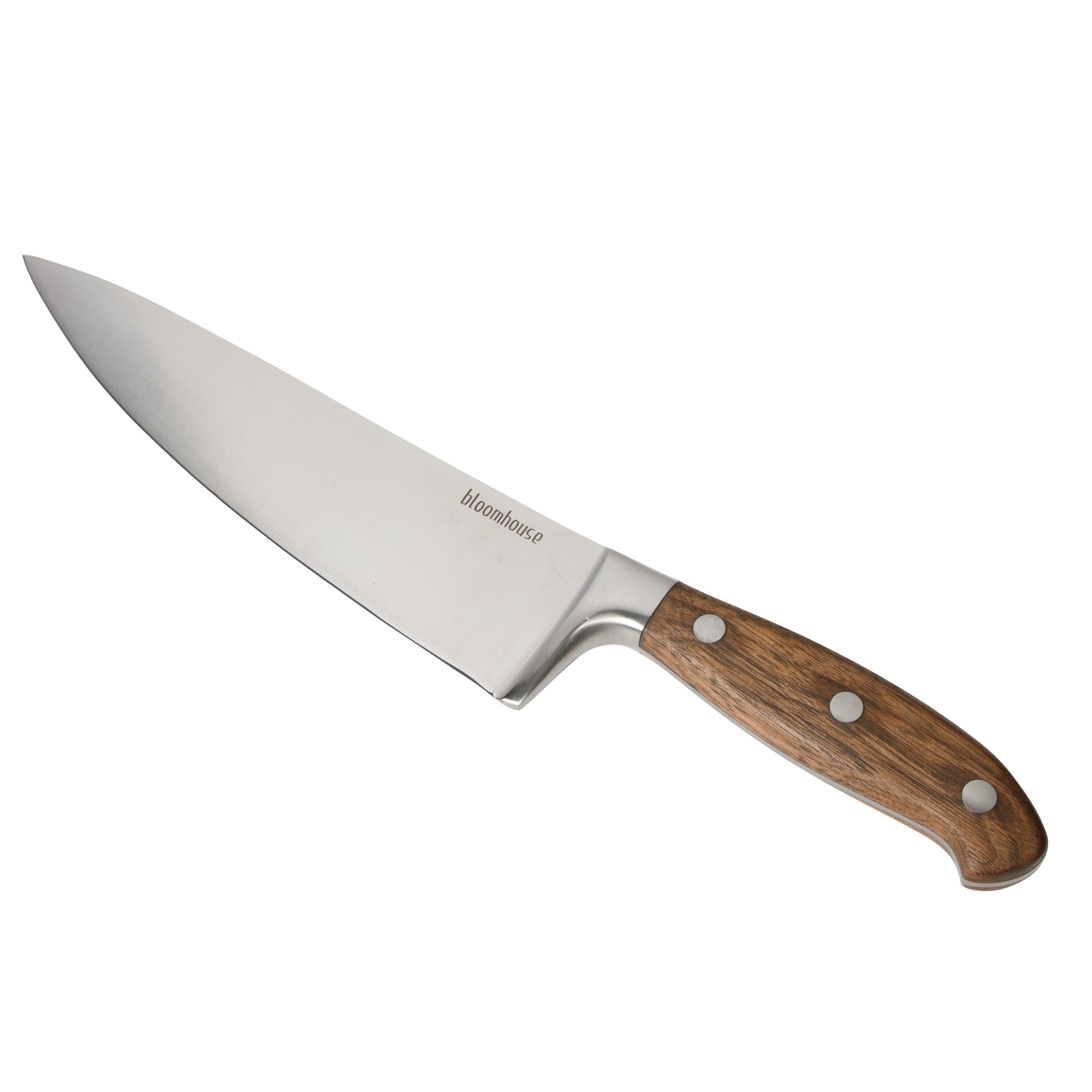 Bloomhouse 8 Inch German Steel Chef Knife W/ Walnut Wood Forged Handle