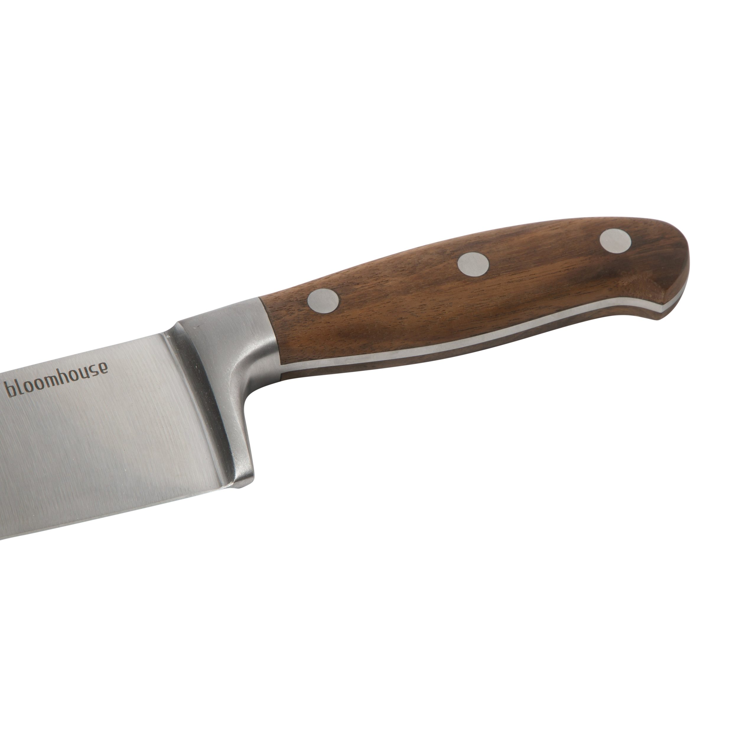 Bloomhouse 8 Inch German Steel Chef Knife W/ Walnut Wood Forged Handle - Image 5