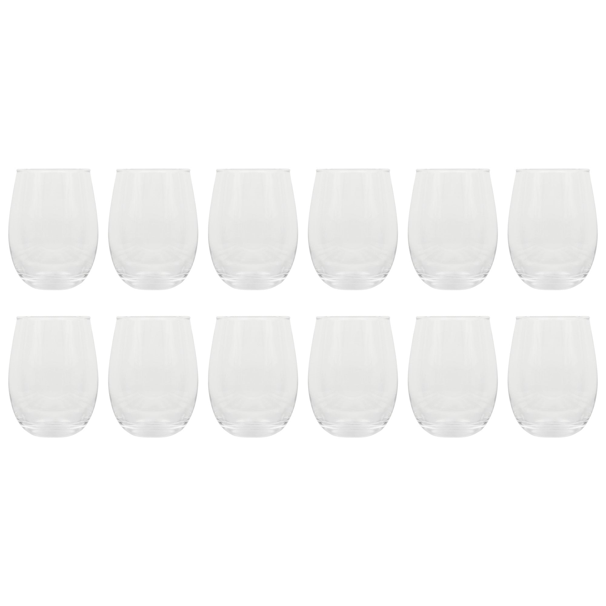 Gibson Home Bellini Glass 12 Piece All Purpose Stemless Red, White, Water, Beverage Glasses/Tumbler - Set of 12 - Image 6