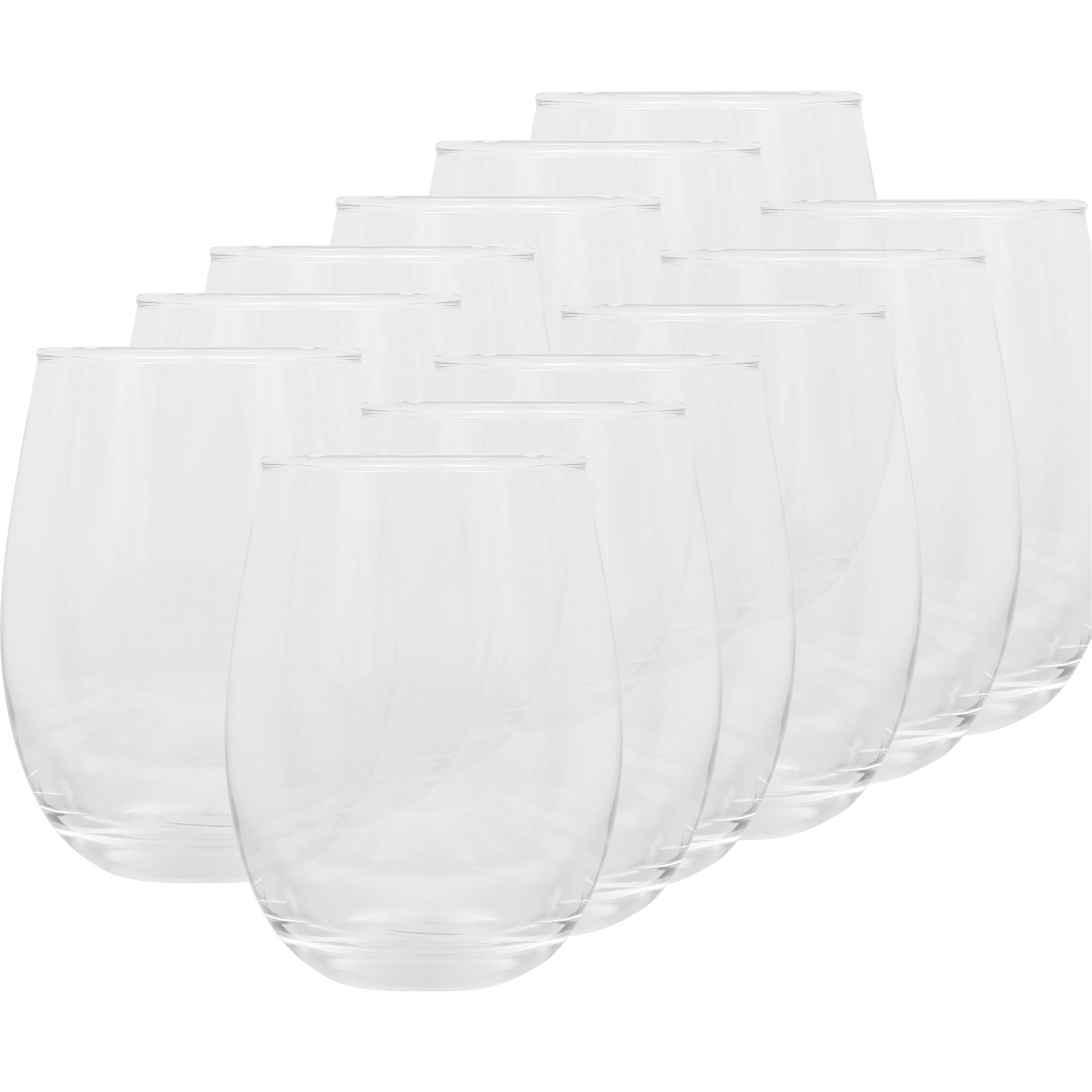Gibson Home Bellini Glass 12 Piece All Purpose Stemless Red, White, Water, Beverage Glasses/Tumbler - Set of 12 - Image 7