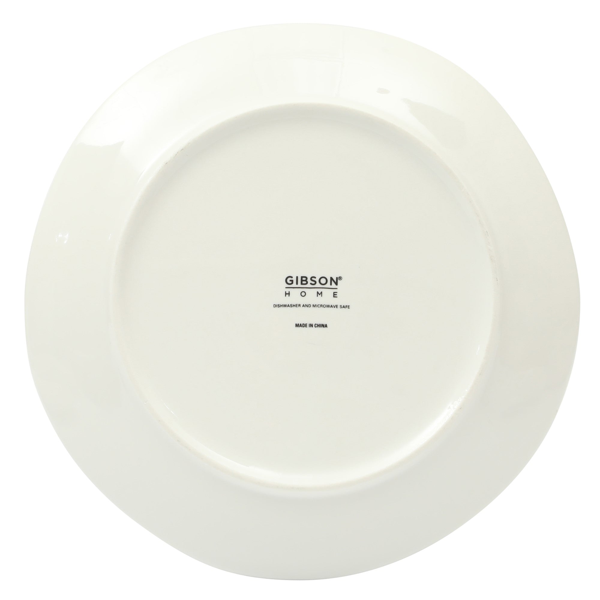 Gibson Home Lindendale 16 Piece Porcelain Ceramic Plates and Bowls Dishes Scratch and Chip Resistant Service for 4 Dinnerware Set - White - Image 5