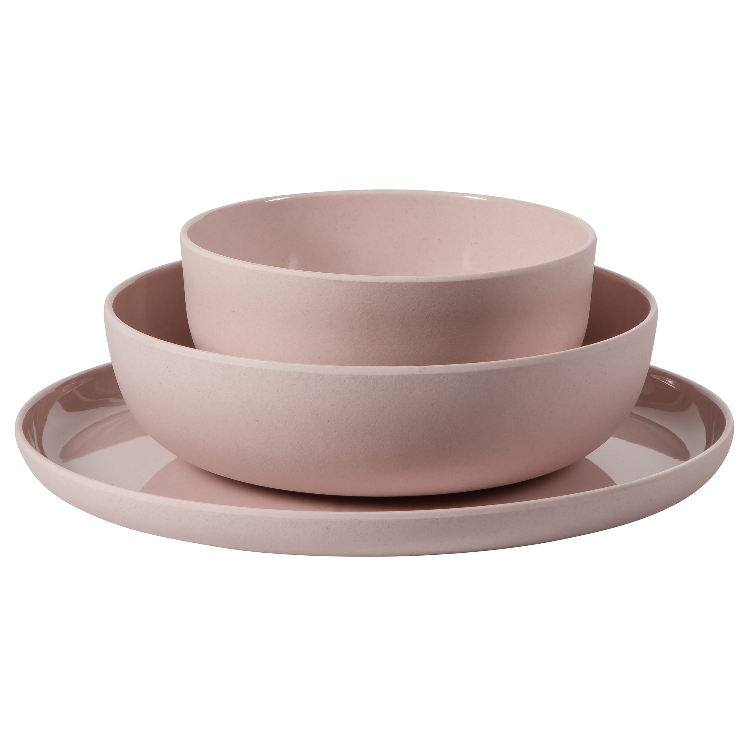 Gibson Home Candy Skies 12 Piece Unbreakable Wheat Straw Melamine Plates and Bowls Dinnerware Set - Outdoor, Camping, & Everyday Use - Matte Exterior/Shiny Interior - Image 15