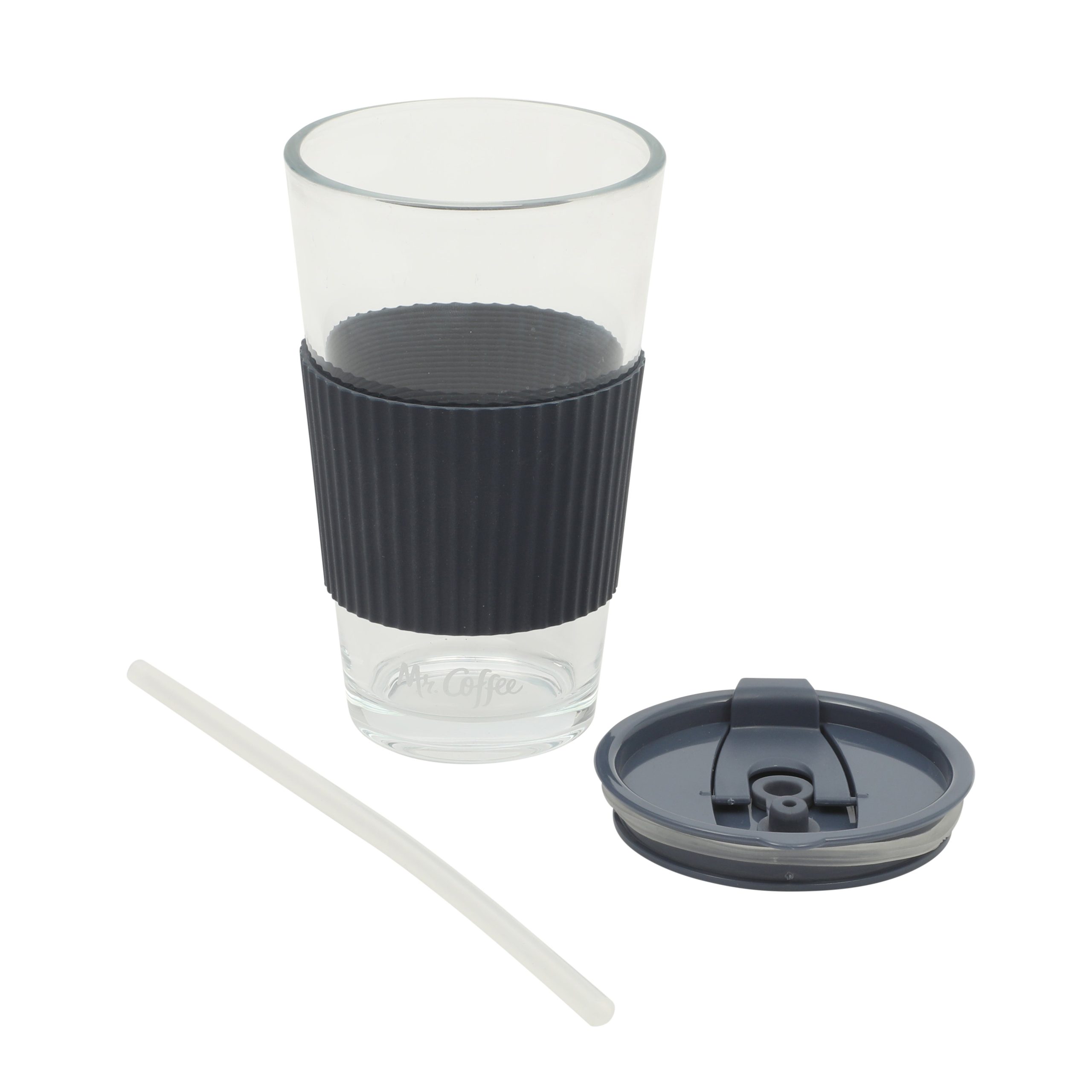 Mr. Coffee Sip Savvy 4-Pack 15oz Glass Tumblers with Lids and Straws – Reusable Iced Coffee Cups – Dishwasher Safe – To-Go Drinkware Water Glasses - Image 15