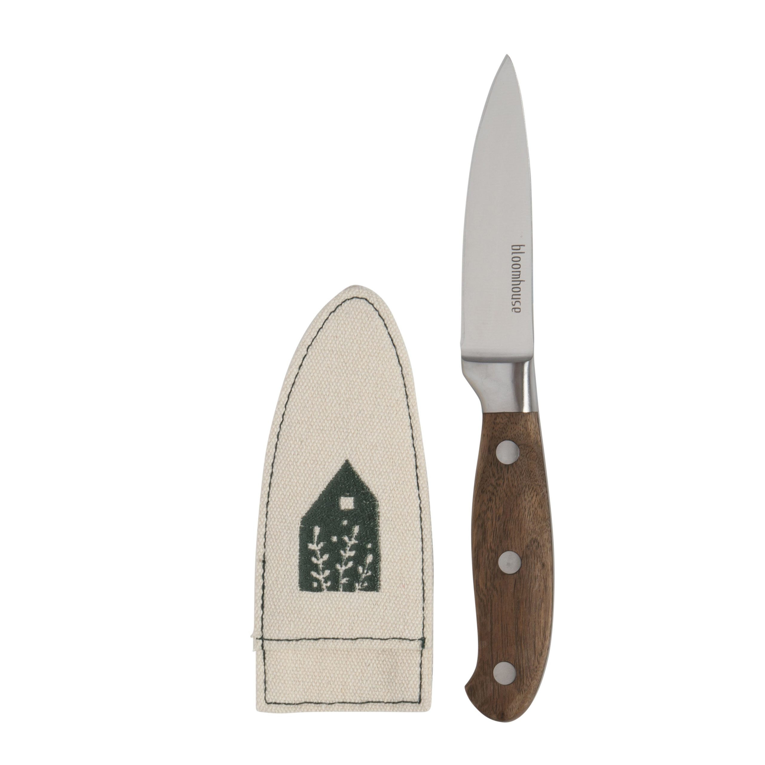 Bloomhouse 3.5 Inch German Steel Paring Knife W/ Walnut Wood Forged Handle - Image 5