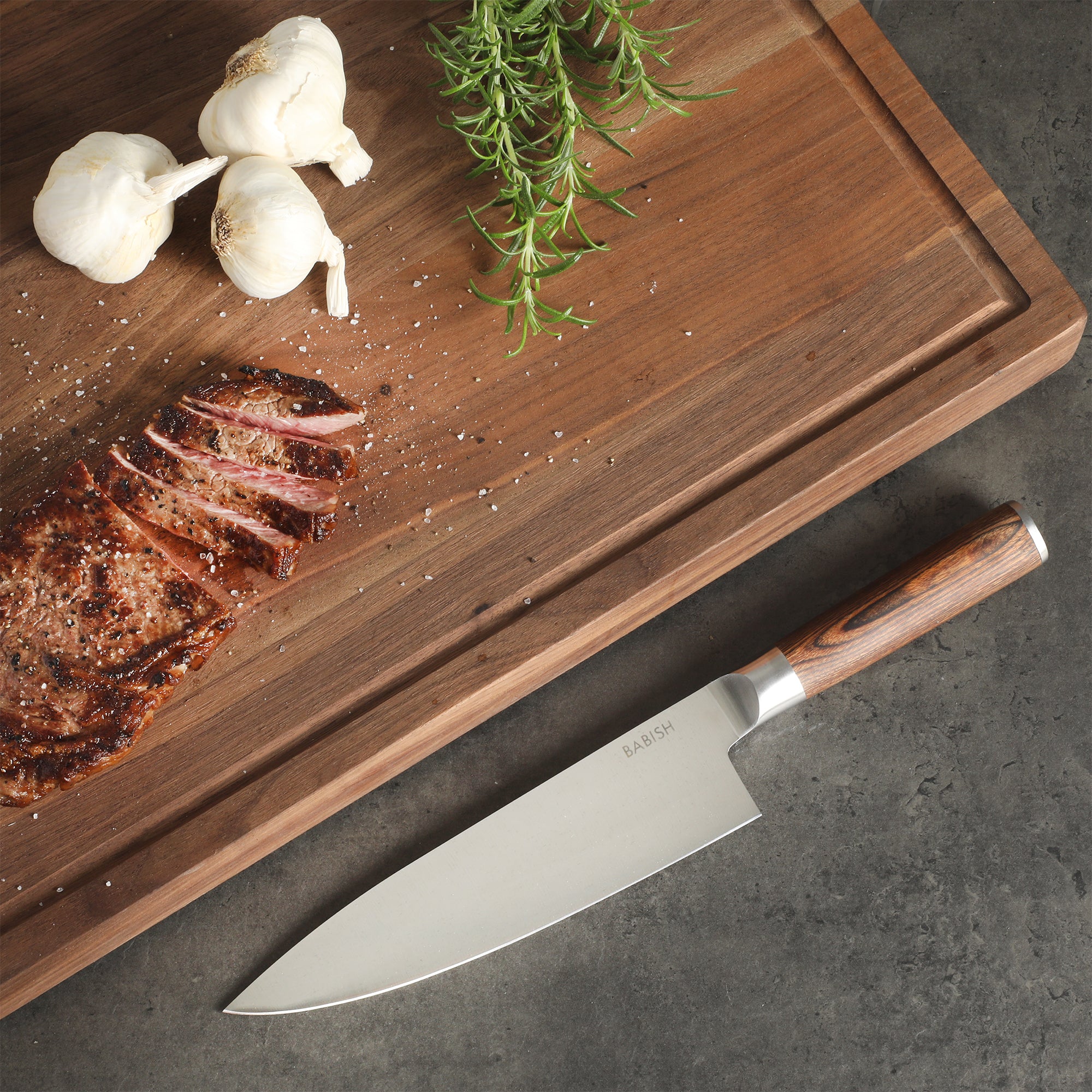 Babish 8-Inch Chef Knife – High-Carbon 1.4116 German Steel Kitchen Knife with Pakka Wood Handle, Full-Tang Razor Sharp Chef’s Blade for Chopping, Slicing, Dicing & Everyday Prep - Image 12