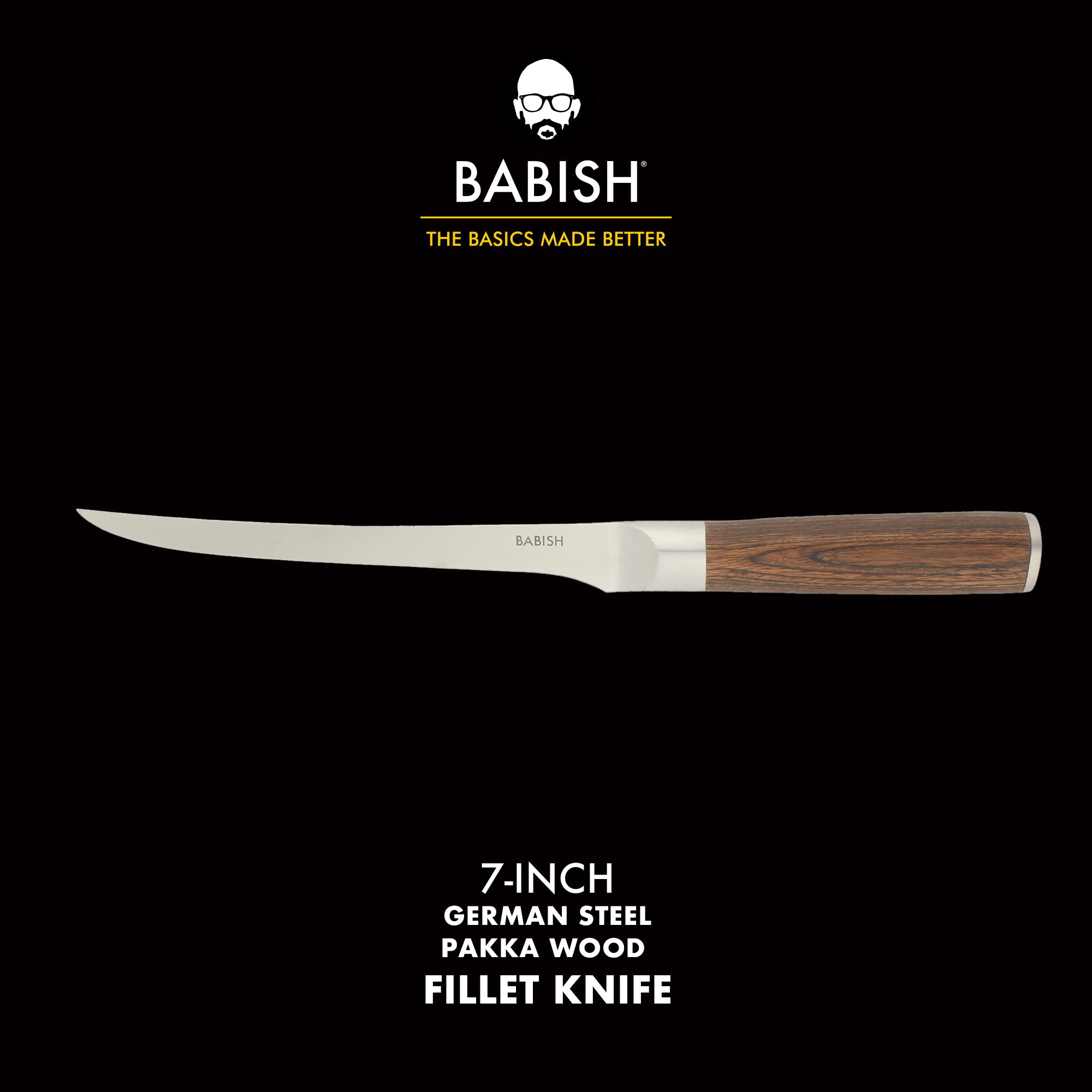 Babish 1.4116 German Stainless Steel Boning & Fillet Knife with Pakka Wood Handle – 6-Inch Full-Tang Flexible Kitchen Knife for Meat, Poultry, Fish & Precision Butchering - Image 9
