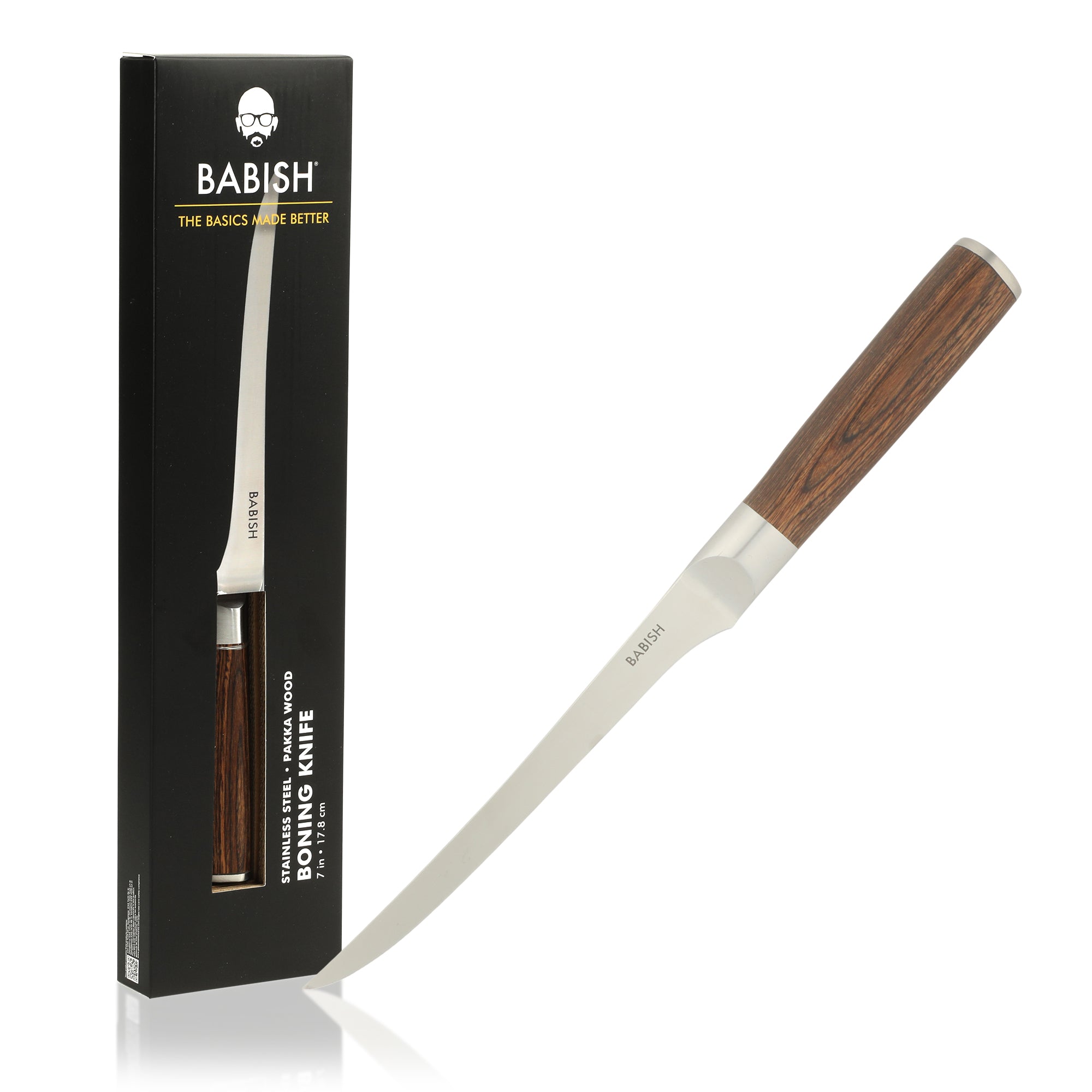 Babish 1.4116 German Stainless Steel Boning & Fillet Knife with Pakka Wood Handle – 6-Inch Full-Tang Flexible Kitchen Knife for Meat, Poultry, Fish & Precision Butchering - Image 8