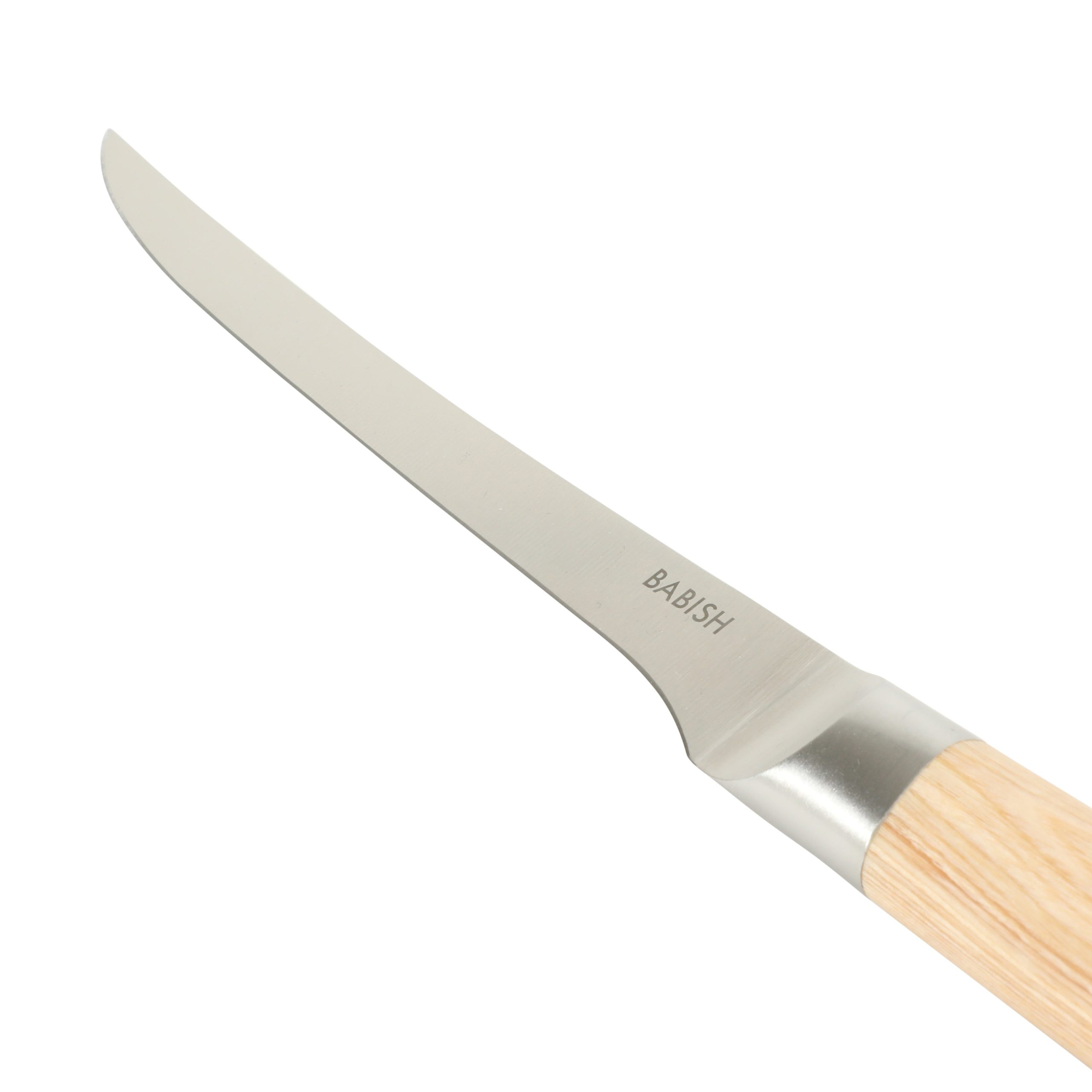 Babish 1.4116 German Stainless Steel Boning & Fillet Knife with Pakka Wood Handle – 6-Inch Full-Tang Flexible Kitchen Knife for Meat, Poultry, Fish & Precision Butchering - Image 6