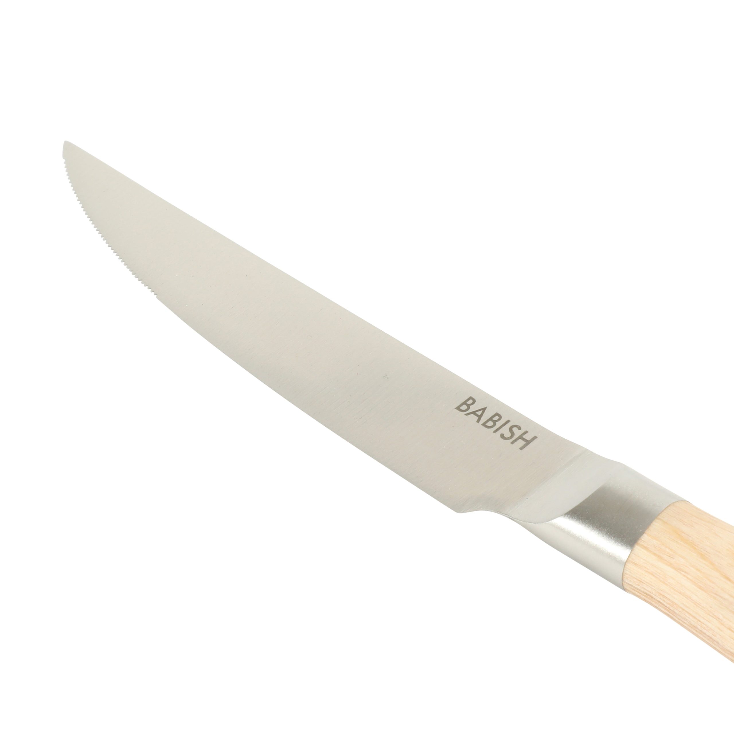 Babish 4-Piece 1.4116 German Stainless Steel Steak Knife Set with Pakka Wood Handles – Full-Tang Steak Knives for Dining, Entertaining & Everyday Table Use - Image 15