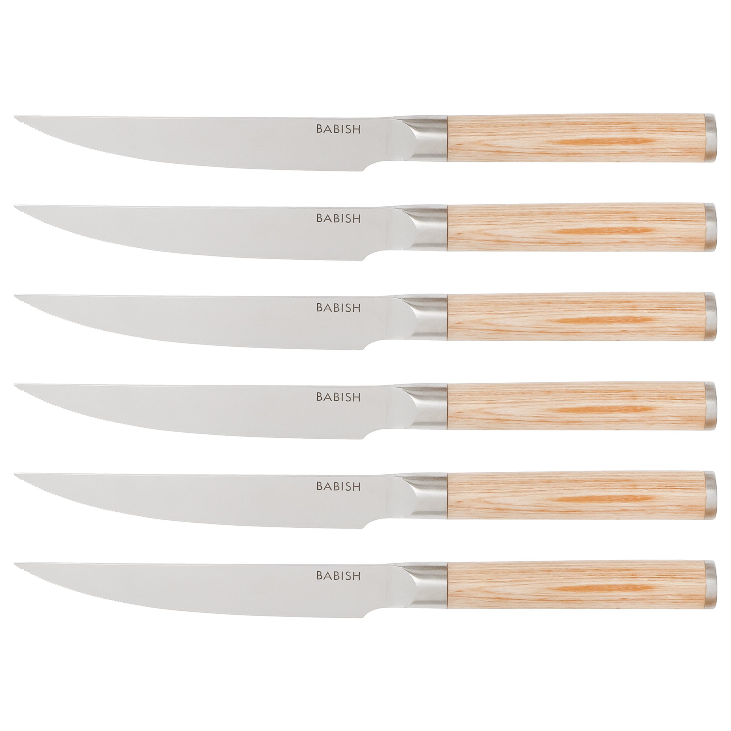 Babish High-Carbon 1.4116 German Steel 15 Piece Full Tang Forged Cutlery Kitchen Knife Block Set - Light/Dark Pakka Wood Handle - Image 4