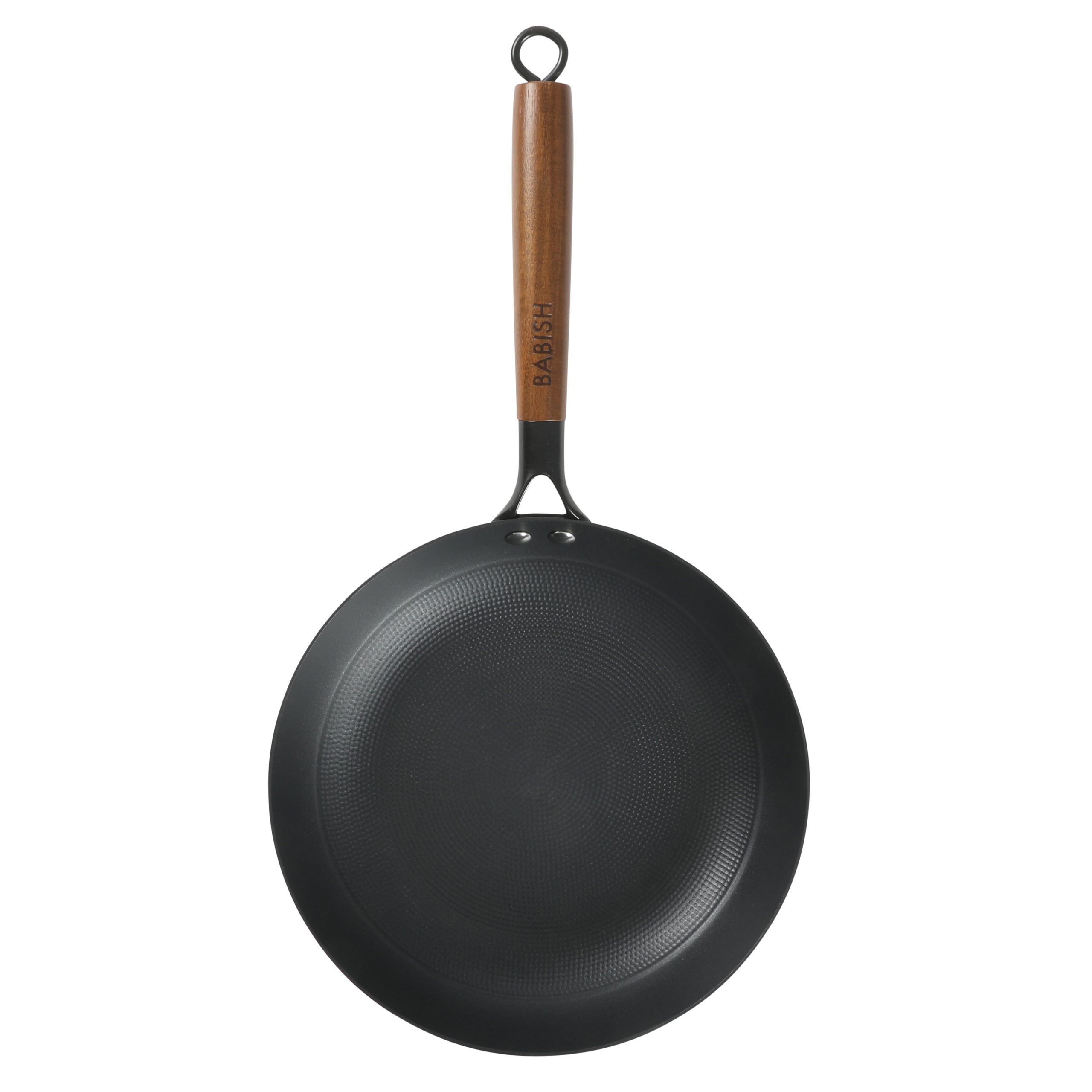 Babish 9.5 Inch/11 Inch Cast Iron Skillet with Wooden Handle, Pre-Seasoned Nonstick Pan with Honeycomb Cooking Surface, Induction Oven Safe Skillet - Image 12