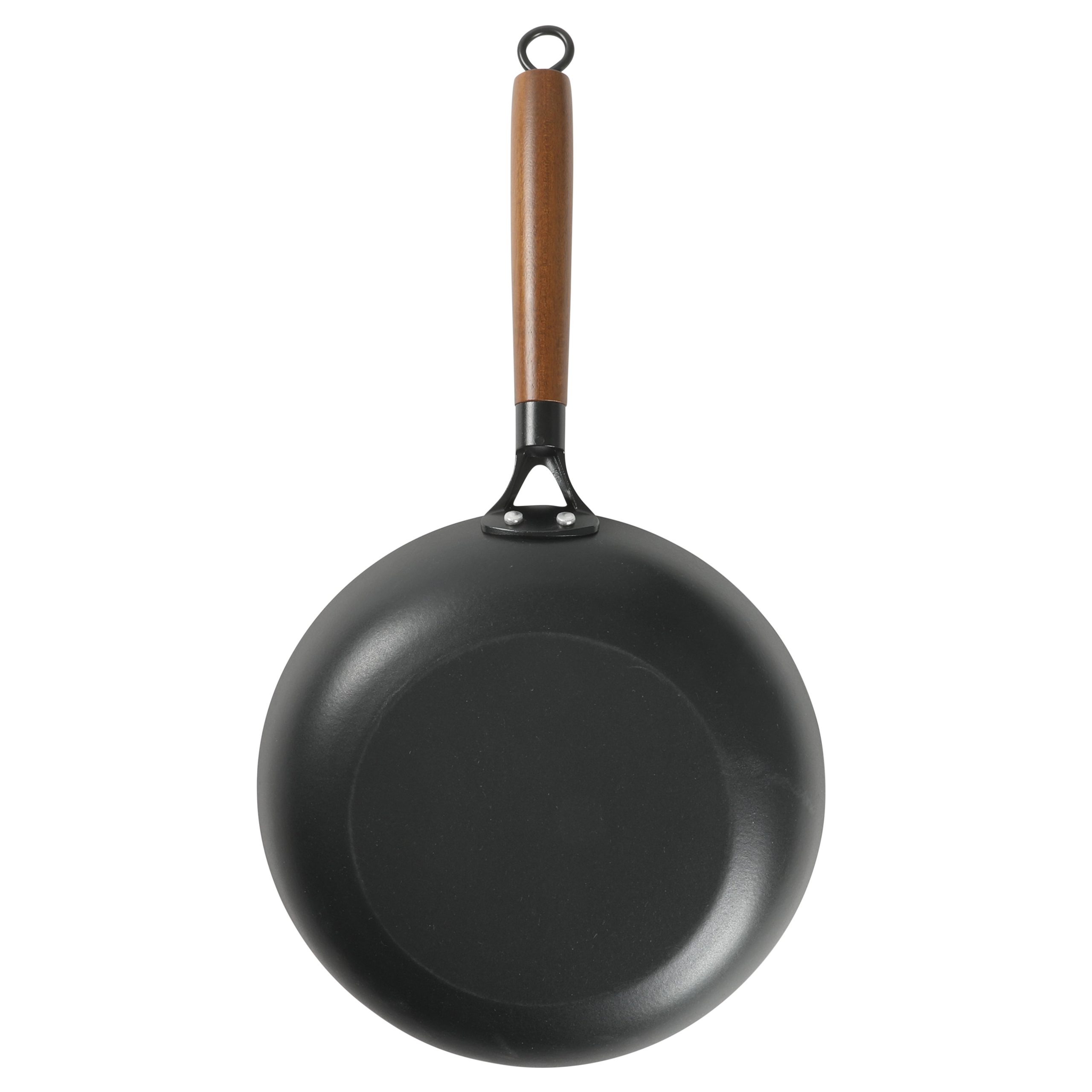 Babish 9.5 Inch/11 Inch Cast Iron Skillet with Wooden Handle, Pre-Seasoned Nonstick Pan with Honeycomb Cooking Surface, Induction Oven Safe Skillet - Image 15