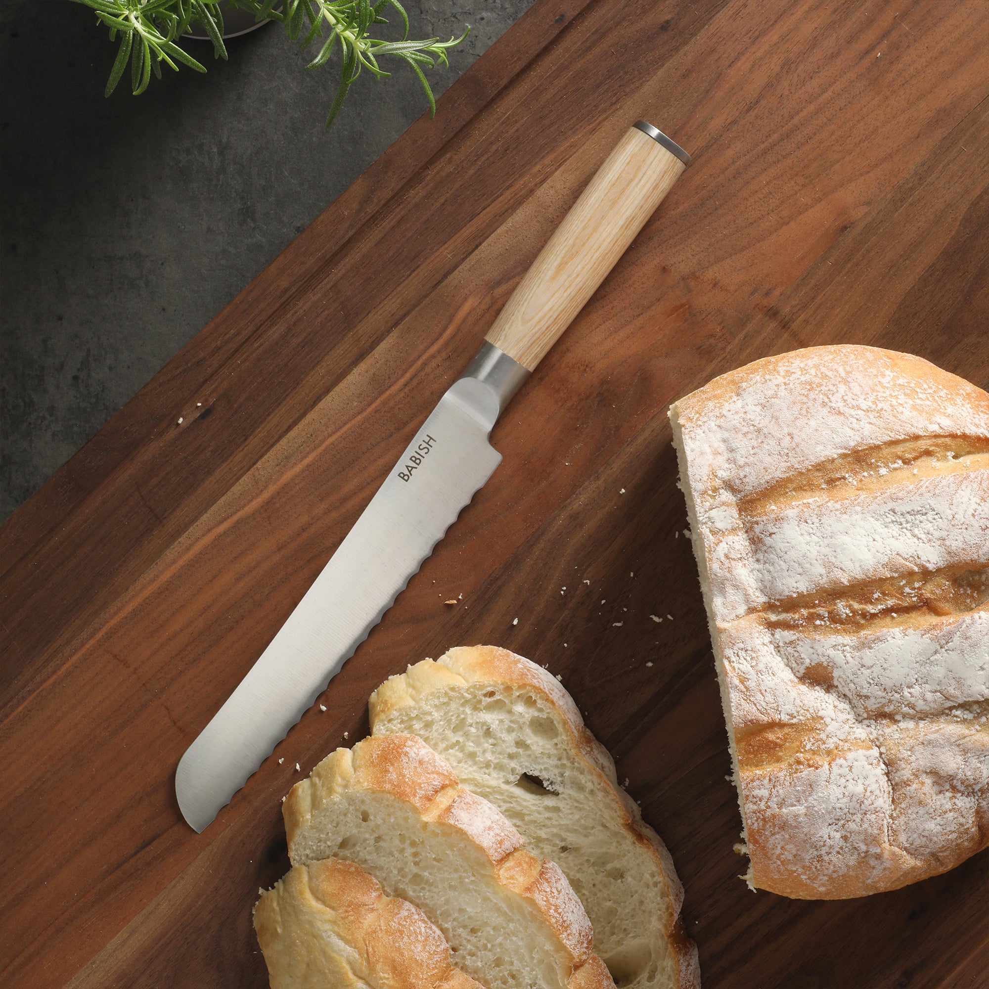 Babish 8-Inch Bread Knife – High-Carbon 1.4116 German Steel Serrated Knife with Pakka Wood Handle, Full-Tang Razor Sharp Kitchen Knife for Slicing Bread, Crusting & Artisan Loaves - Image 12
