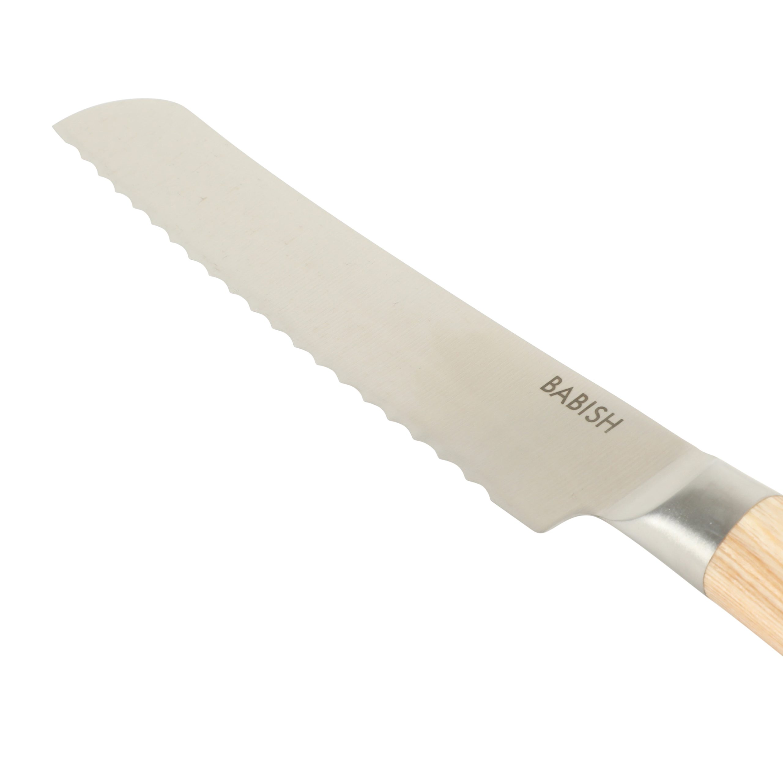Babish 8-Inch Bread Knife – High-Carbon 1.4116 German Steel Serrated Knife with Pakka Wood Handle, Full-Tang Razor Sharp Kitchen Knife for Slicing Bread, Crusting & Artisan Loaves - Image 13