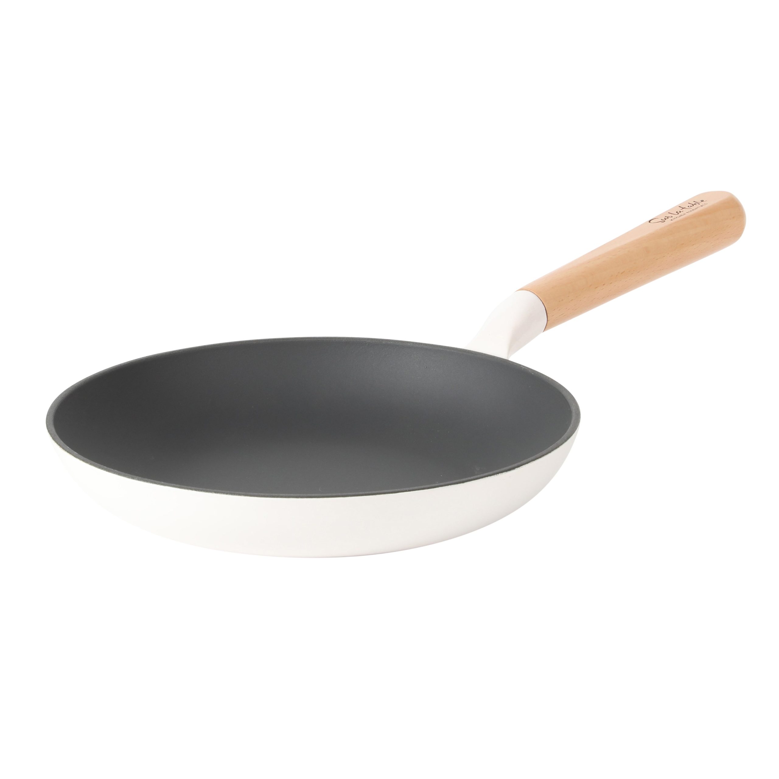 Sur La Table Kitchen Essential Main Canteen 9.5" Pre-Seasoned Cast Iron Skillet w/ Wood Handle, Natural Nonstick Lightweight Frying Pan for Searing, Sautéing & Everyday Cooking - Image 8