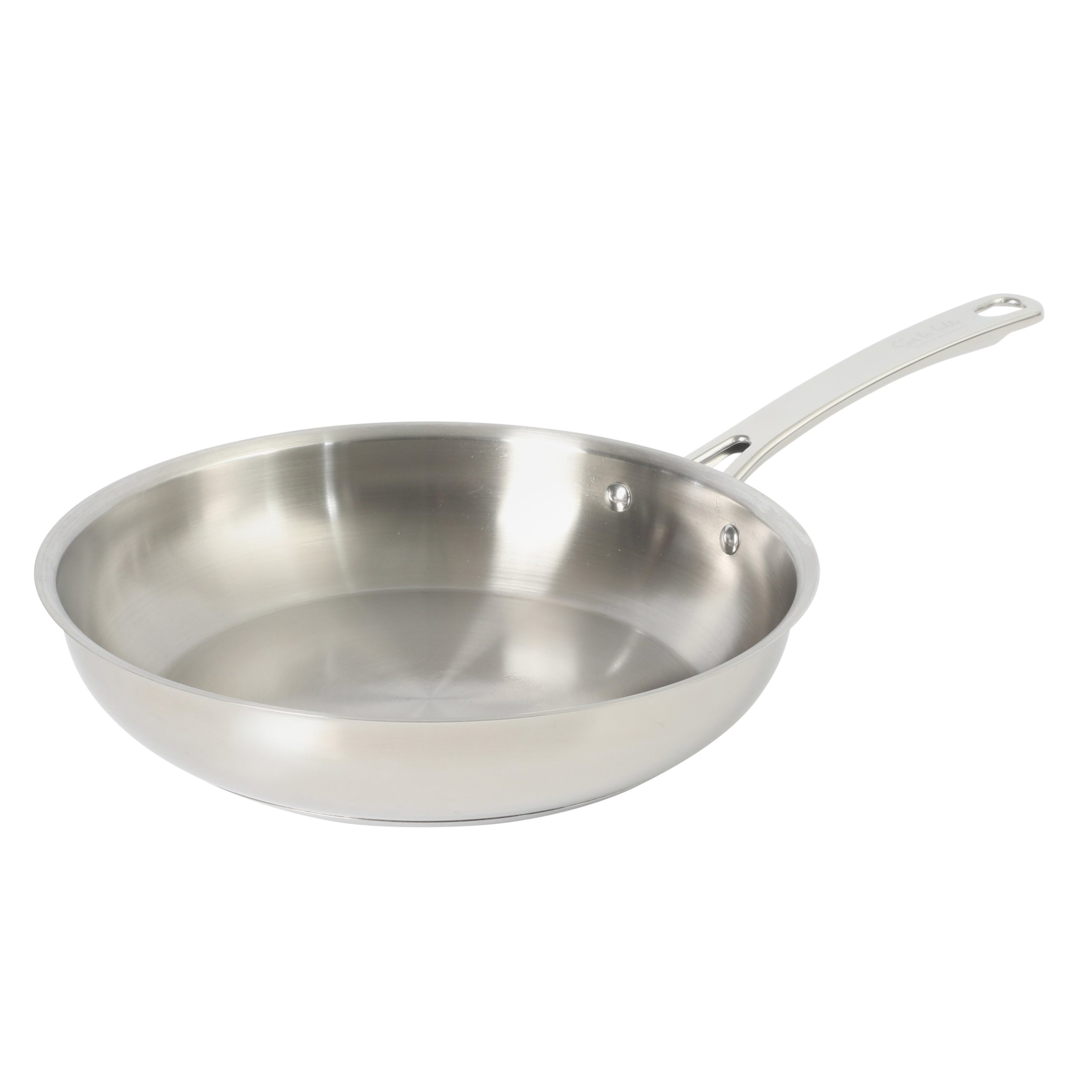 Sur La Table Kitchen Essentials Chef's Deck Stainless Steel Frying Pan – Induction Ready Skillet with Tri-Ply Base, Polished Finish & Hollow Stay-Cool Handle - Image 7