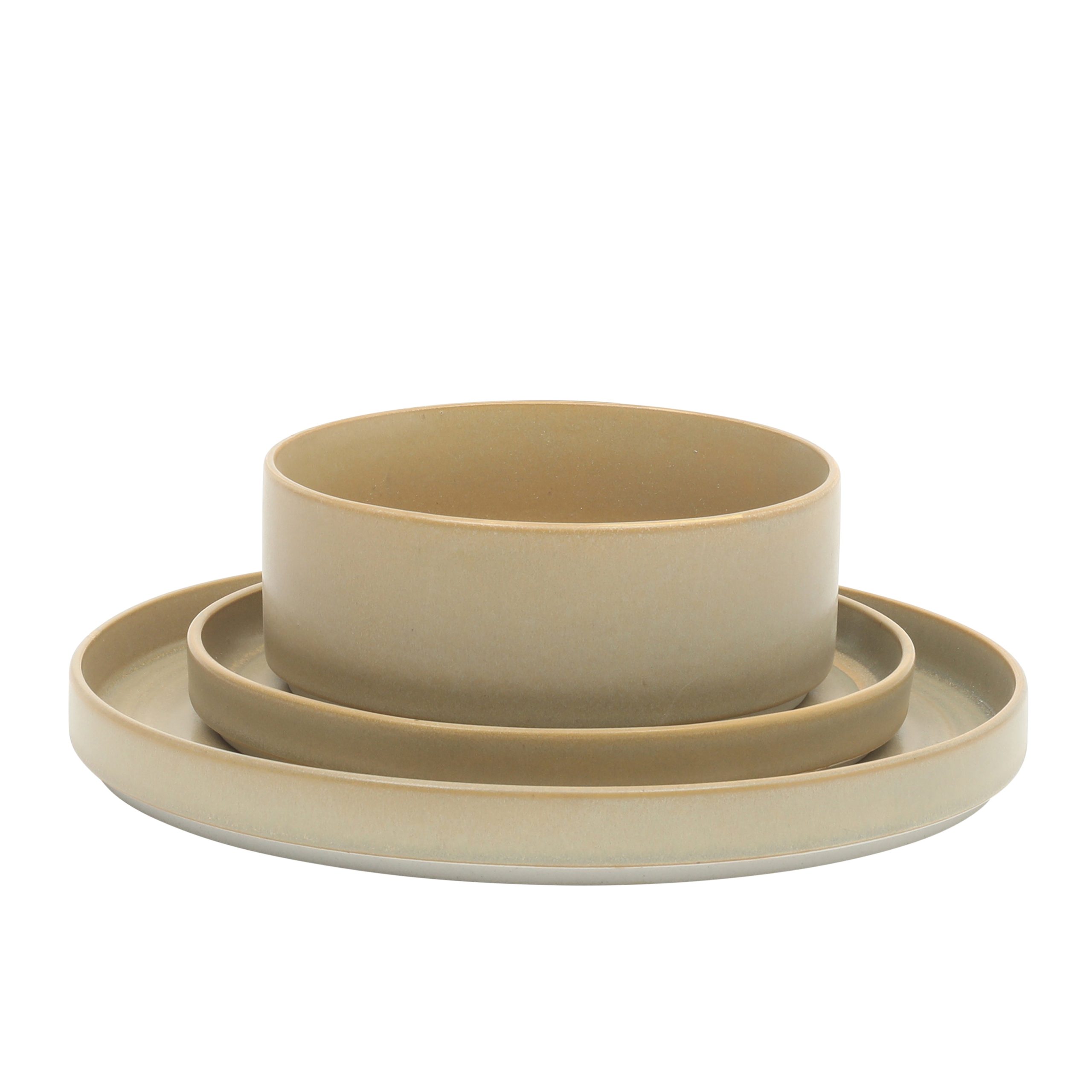 Gibson Elite Echo Bay 12 Piece Porcelain Reactive Glaze (Service for 4) Ceramic Plates and Bowls Modern Stackable Dinnerware Set - Image 14