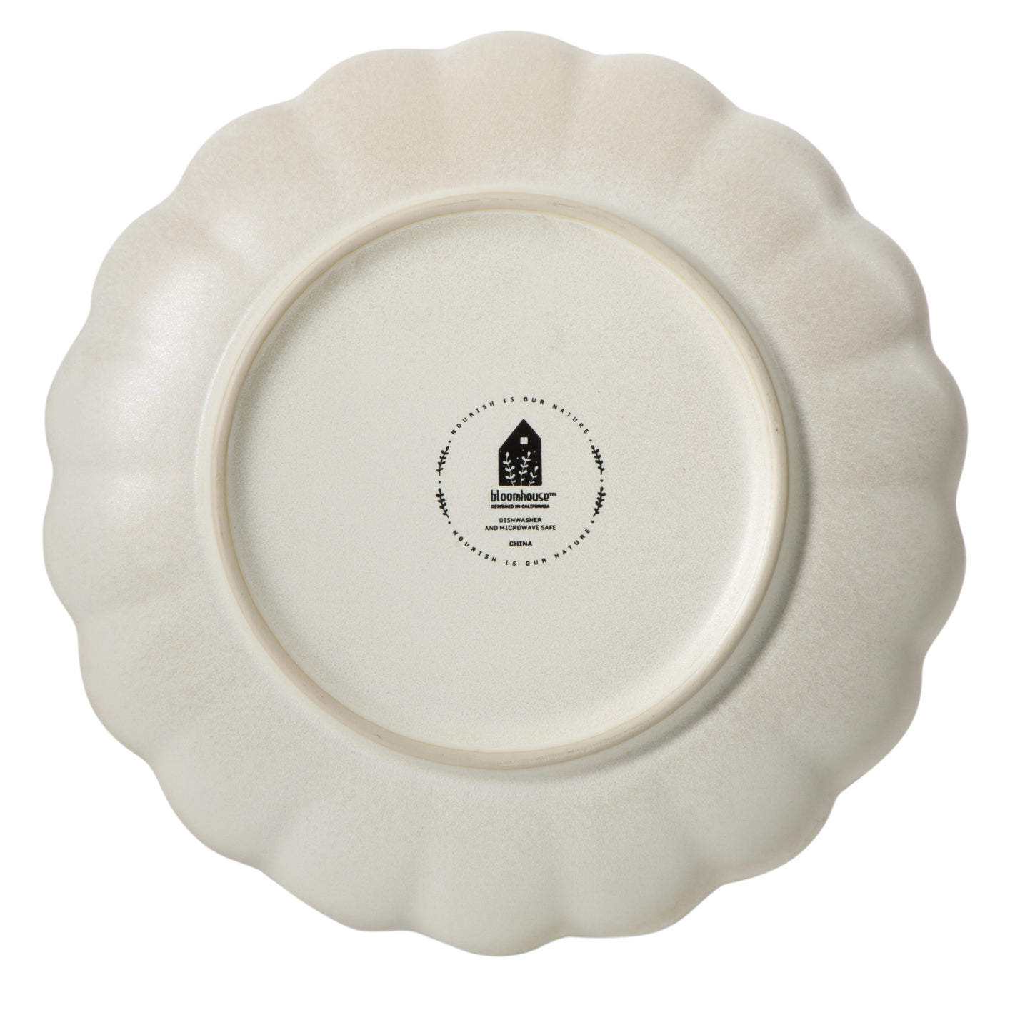 Bloomhouse - 2 Time Oprah's Favorite Things - Yuelu Bloom Dinnerware Set - Scallop Embossed 16 Piece (Service for 4) Plates and Bowls Set - Jasmine White - Image 8