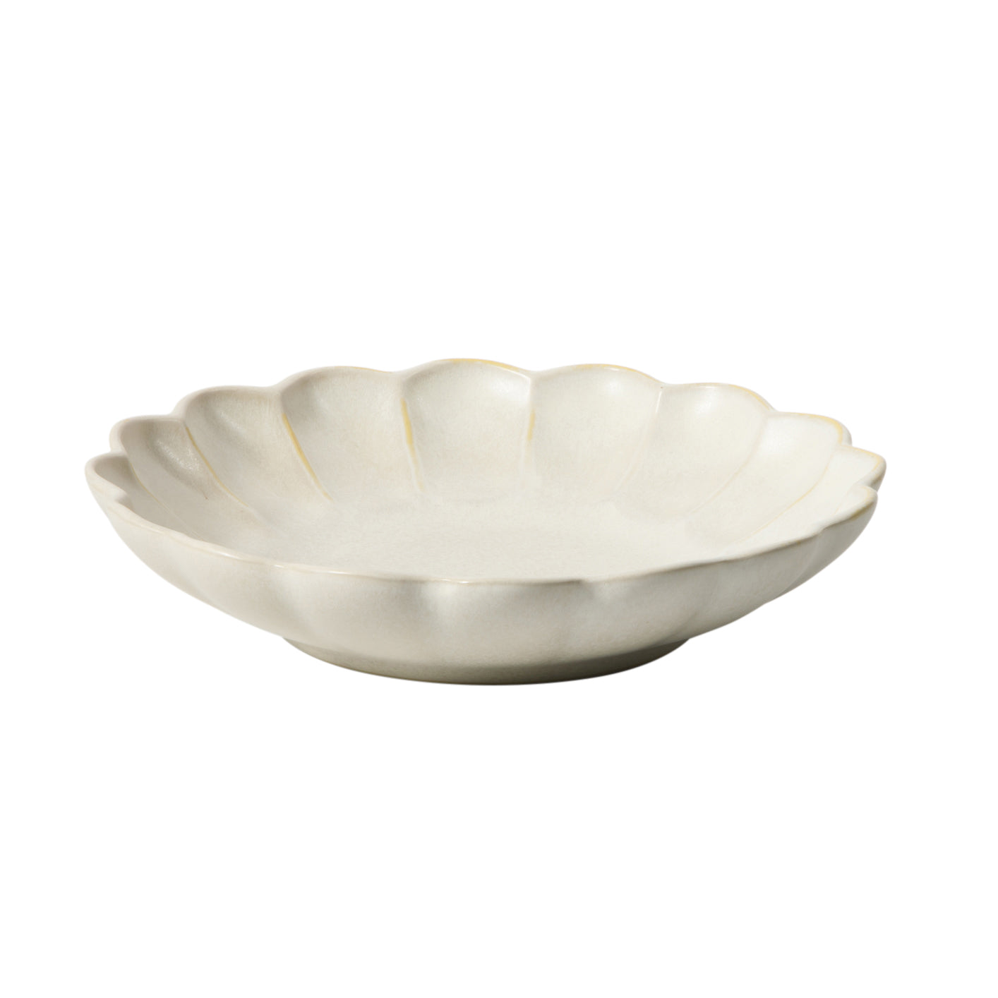Bloomhouse - 2 Time Oprah's Favorite Things - Yuelu Bloom Dinnerware Set - Scallop Embossed 16 Piece (Service for 4) Plates and Bowls Set - Jasmine White - Image 9