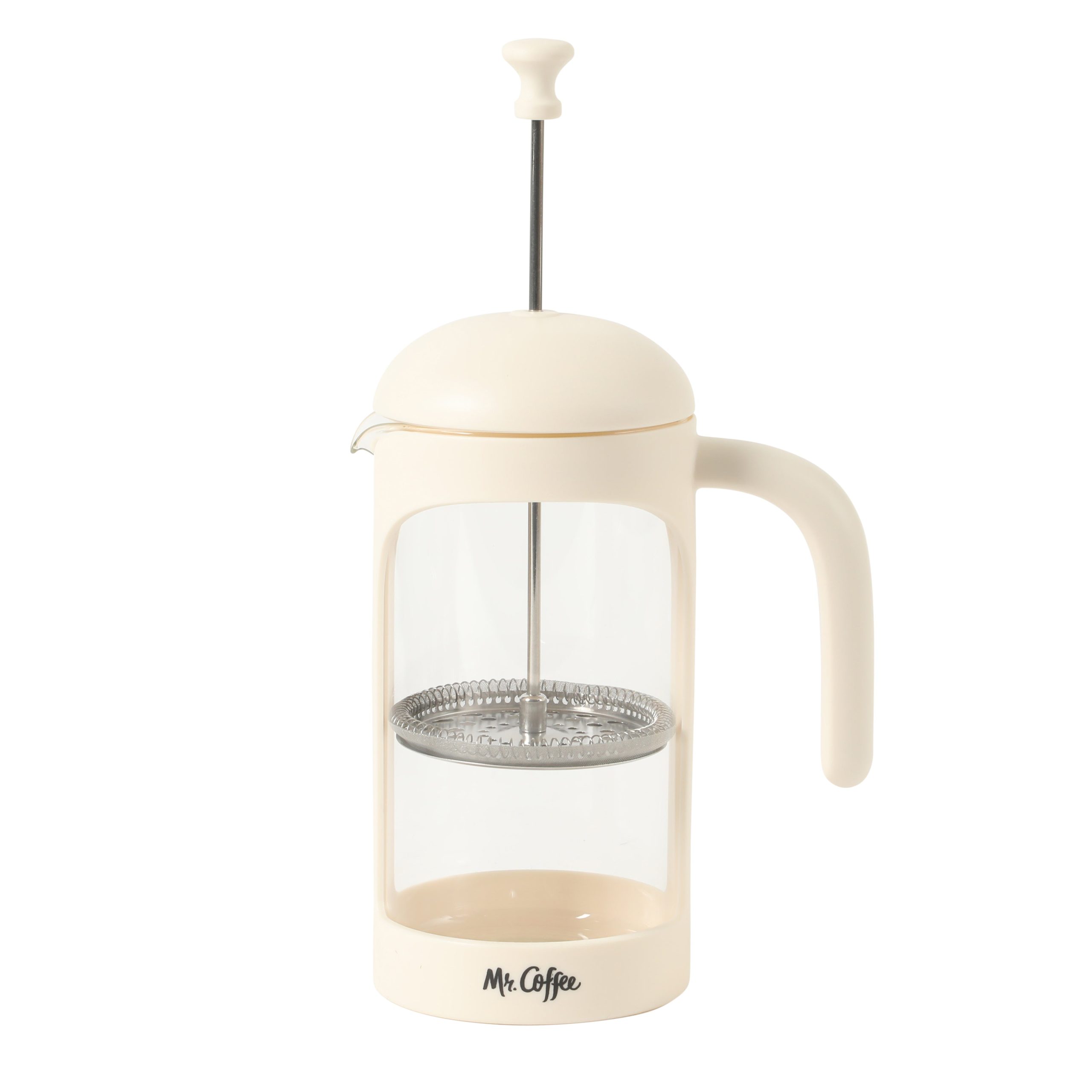 Mr. Coffee Retro Brew French Press Coffee Maker, 31 oz. Glass Carafe with High Heat Resistant Durable Borosilicate Glass & Colorful Frame and Plunger, Includes Coffee Scoop - Image 9