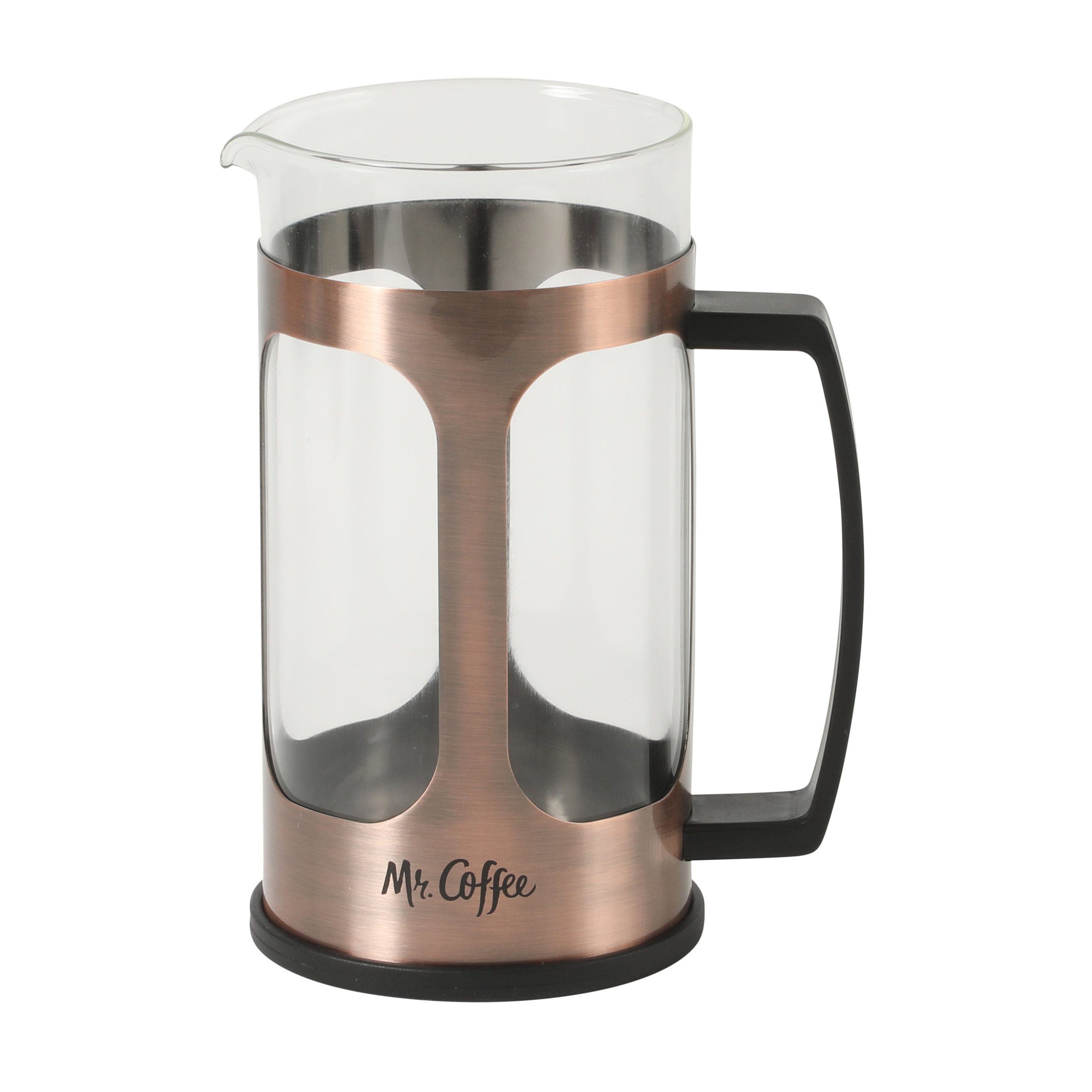 Mr. Coffee Daily Brew French Press Coffee Maker, 30 oz Glass Carafe with High Heat Resistant Durable Borasilicate Glass & Metal Frame and Plunger, Includes Coffee Scoop - Image 5