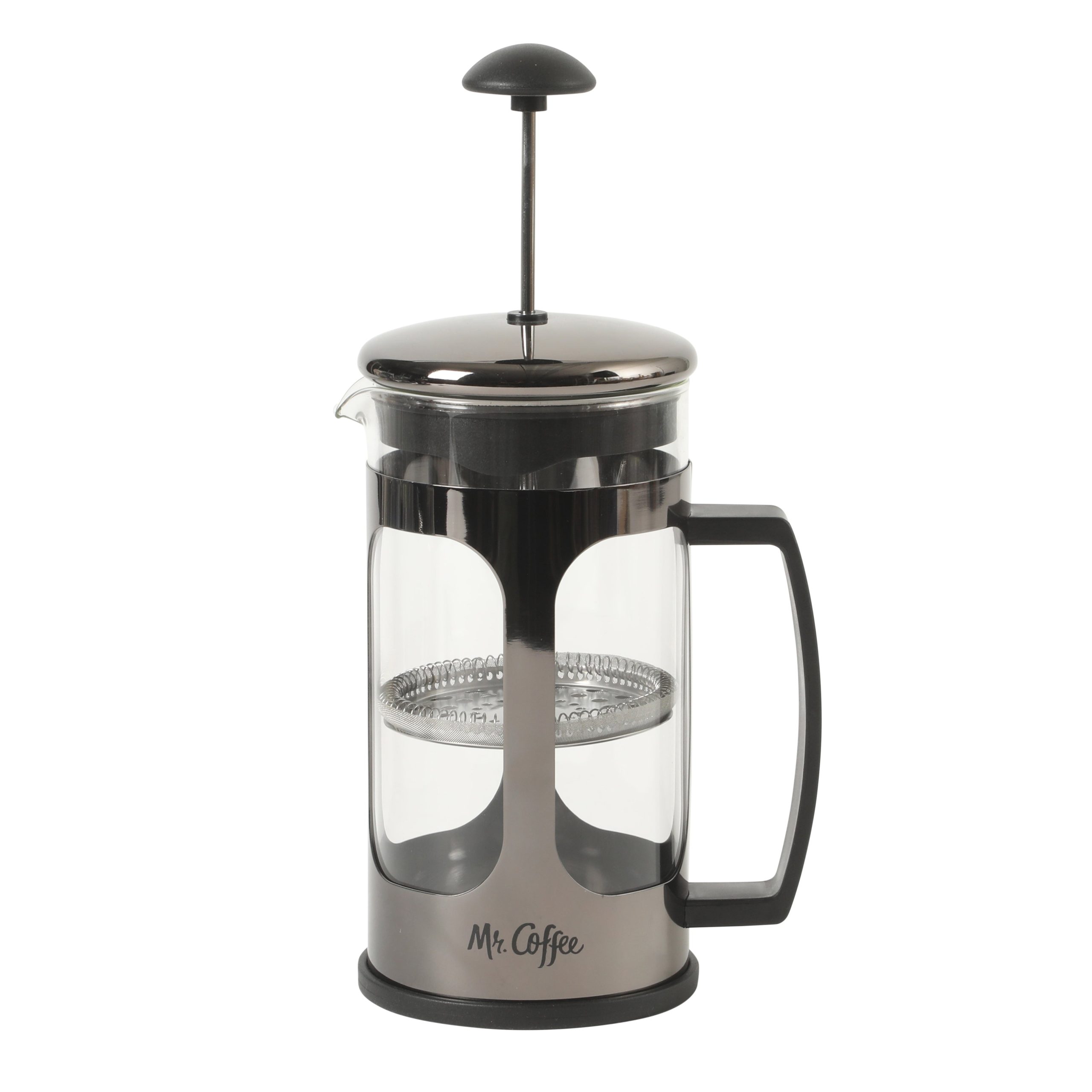 Mr. Coffee Daily Brew French Press Coffee Maker, 30 oz Glass Carafe with High Heat Resistant Durable Borasilicate Glass & Metal Frame and Plunger, Includes Coffee Scoop - Image 9