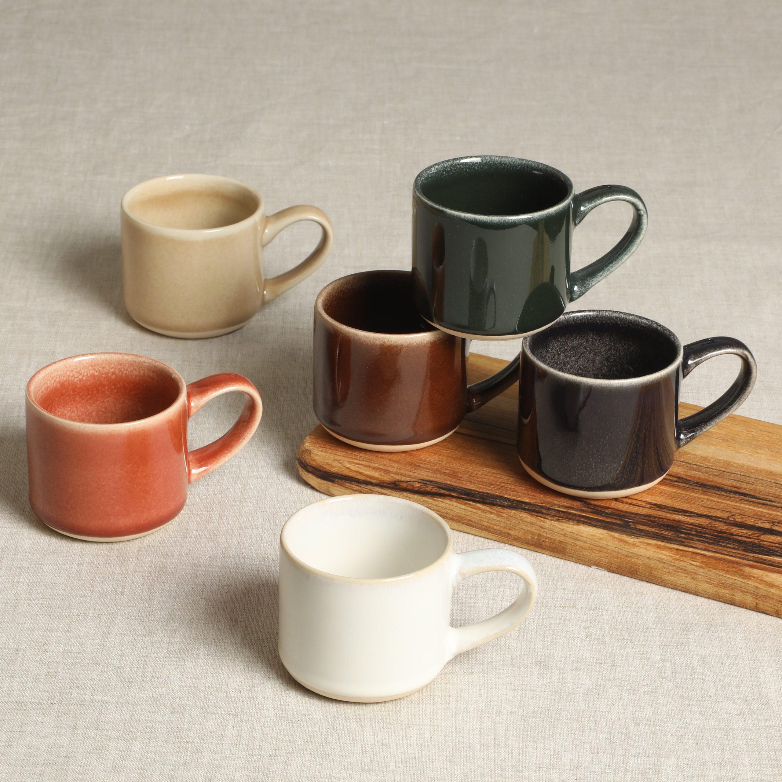 Mr. Coffee Espresso Whims 4-ounce Reactive Glaze Espresso Cup Set of 6 - Image 3