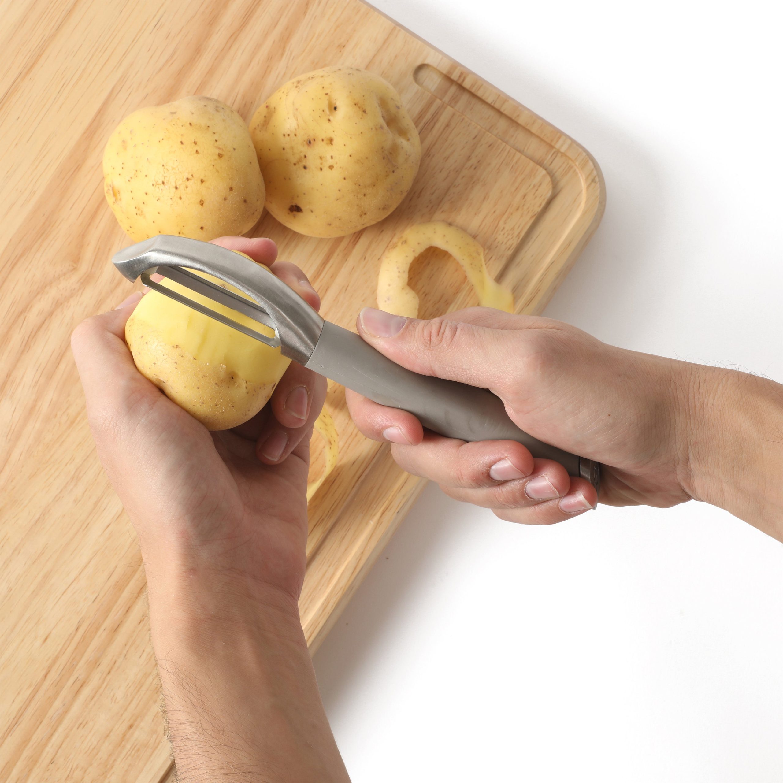 Calphalon Edge 6 Piece Stainless Steel Kitchen Tool & Gadget Set- Taupe - Image 4