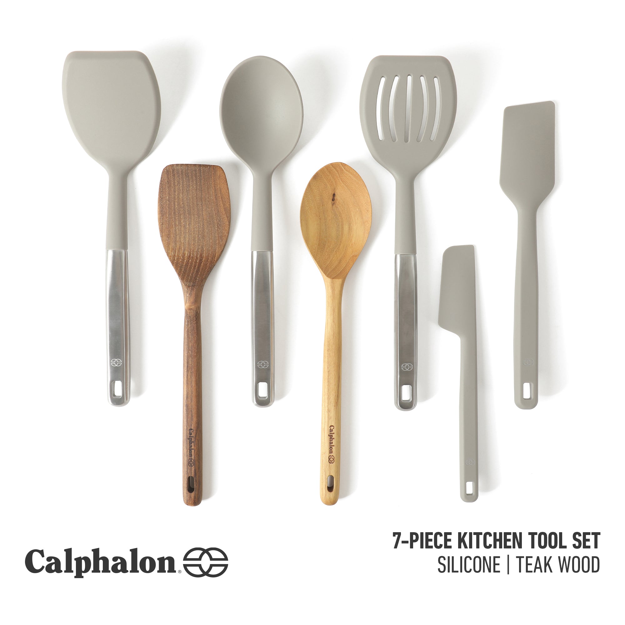 Calphalon Prime 7 Piece Sillicone and Teak Wood Kitchen Tool & Gadget Set - Image 11