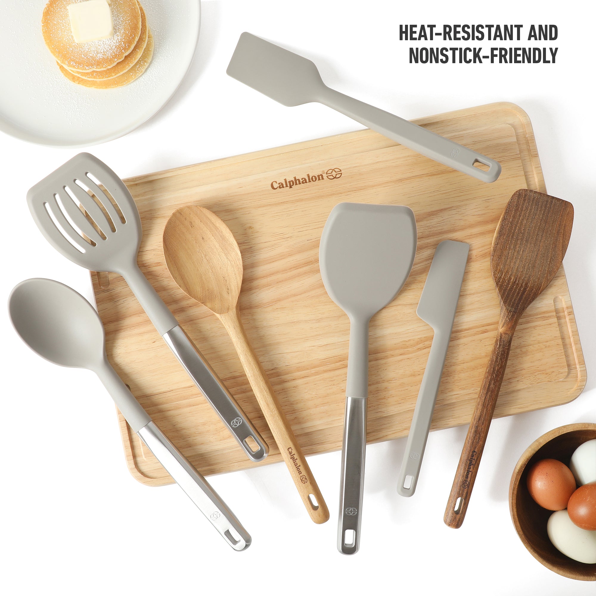 Calphalon Prime 7 Piece Sillicone and Teak Wood Kitchen Tool & Gadget Set - Image 12