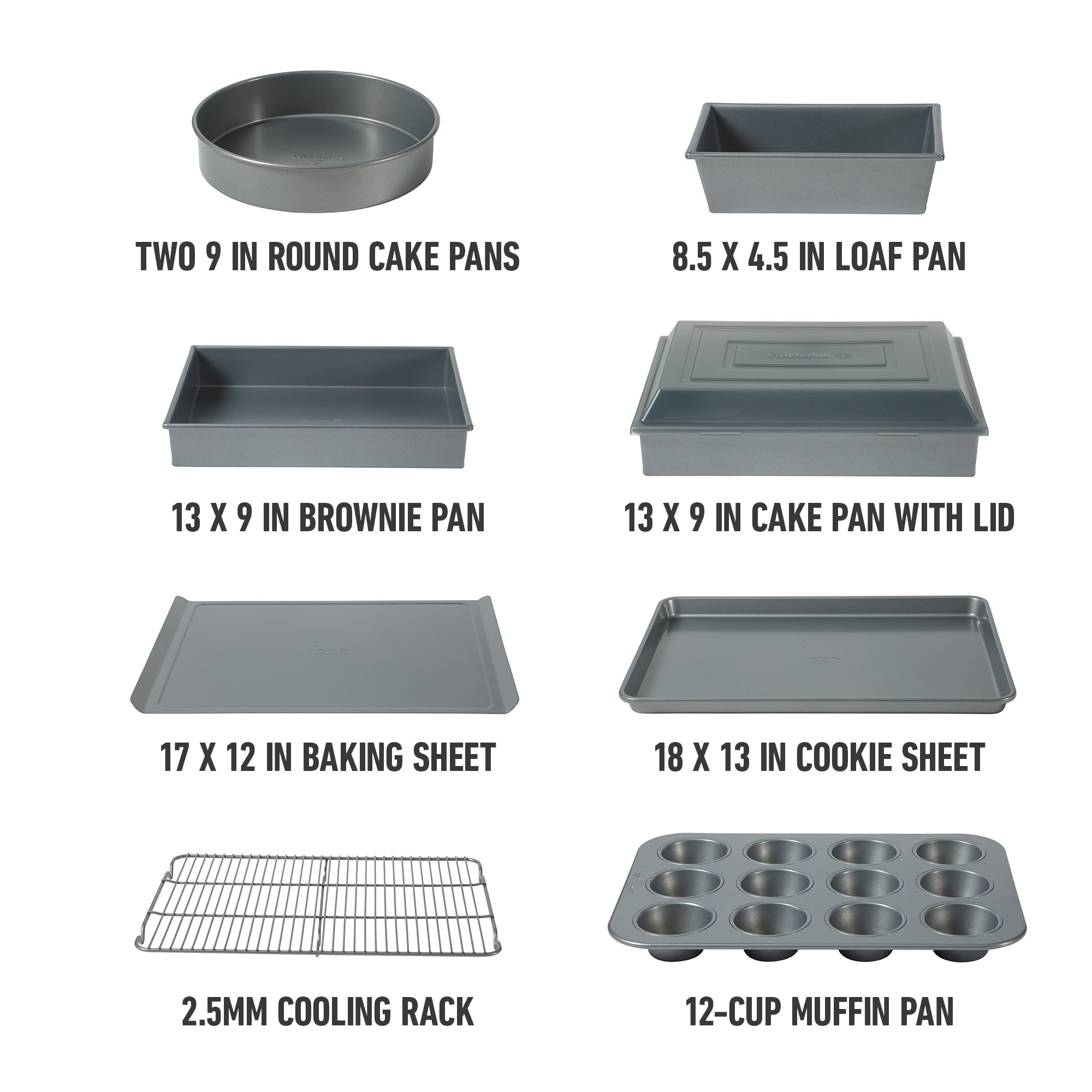 Calphalon Titan 10 Piece Steel Core PFA Free Nonstick Bakeware Set - Image 4