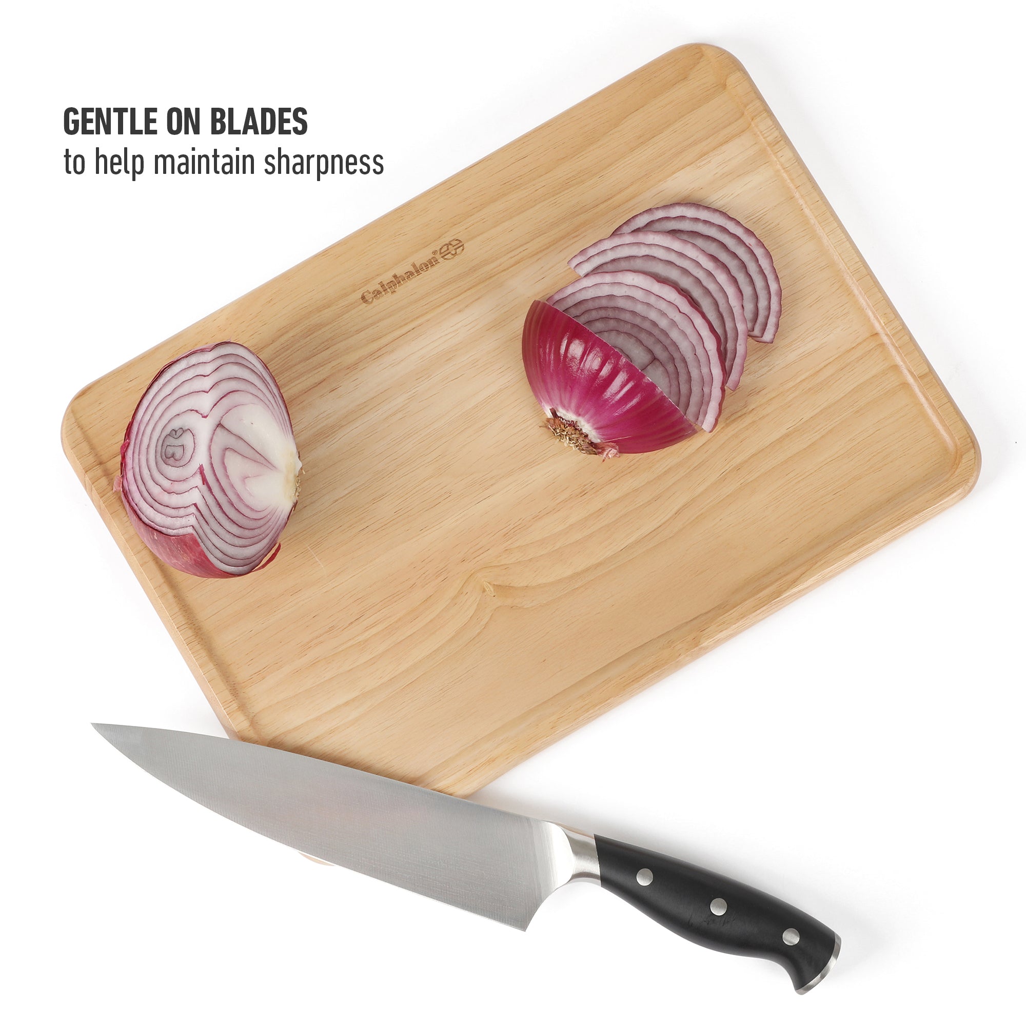 Calphalon Edge Guard Rubberwood Cutting Board - Image 5