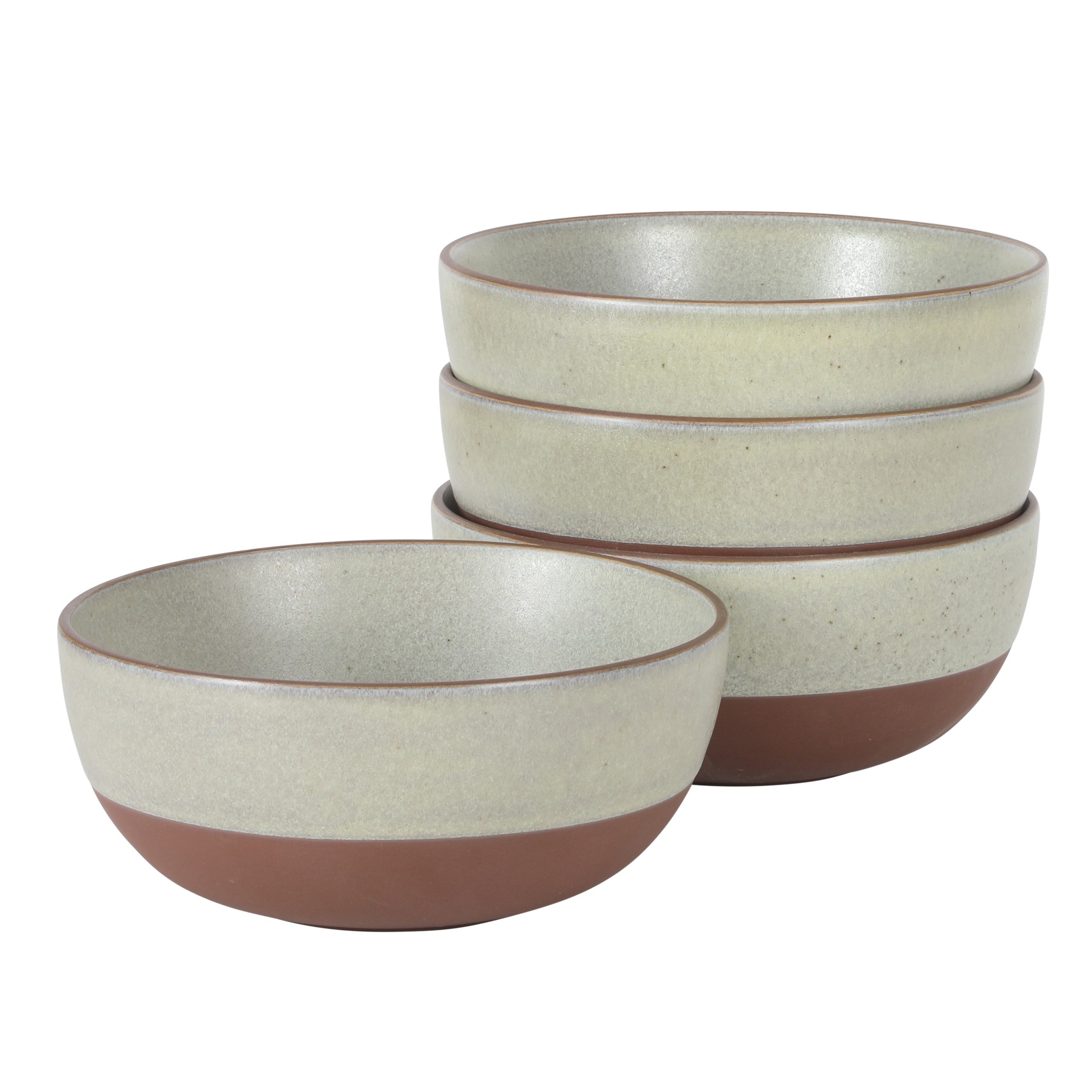 Gibson Elite William Crest 4 Piece Cereal Bowl Set, 6.25” Round Stoneware Bowls, Reactive Glaze Finish, Soup, Dessert & Snack Bowls, Microwave & Dishwasher Safe - Image 7