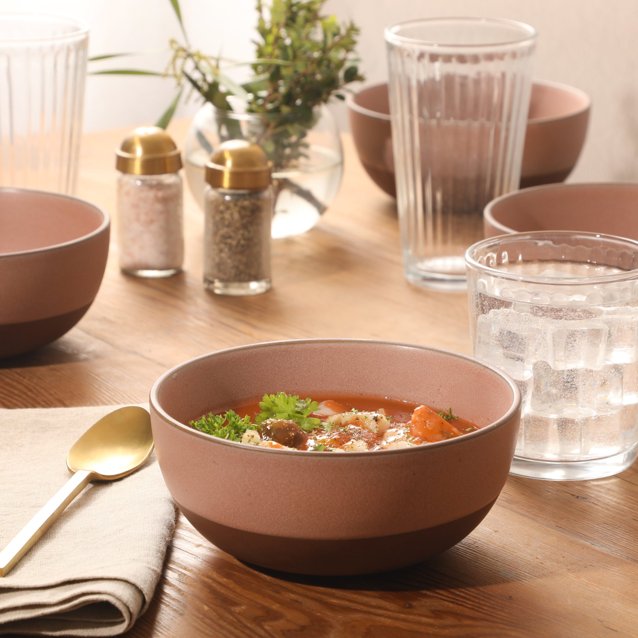 Gibson Elite William Crest 4 Piece Cereal Bowl Set, 6.25” Round Stoneware Bowls, Reactive Glaze Finish, Soup, Dessert & Snack Bowls, Microwave & Dishwasher Safe - Image 15
