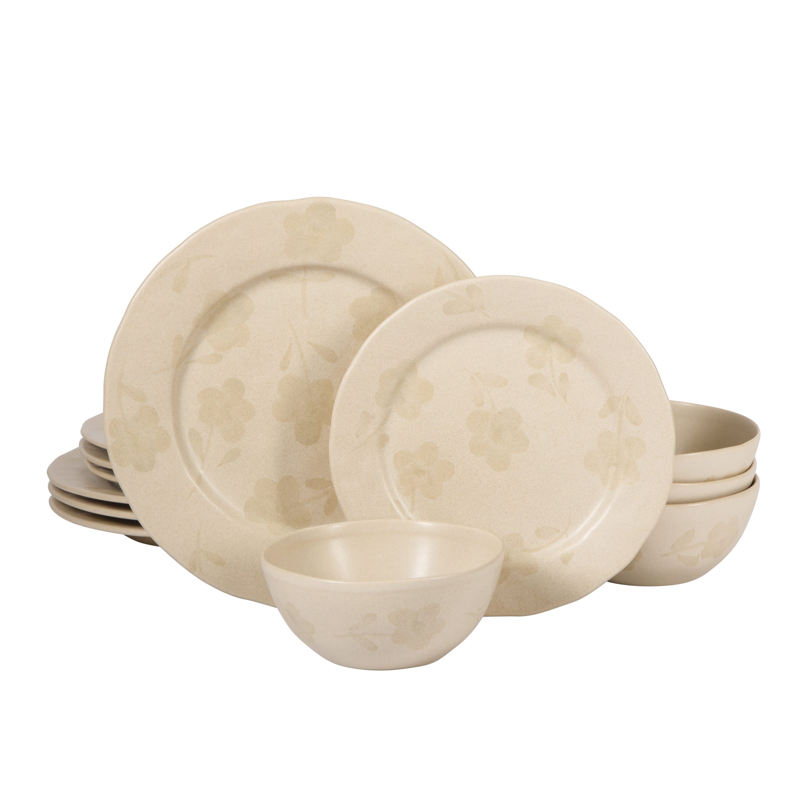 Bloomhouse - 2 Time Oprah's Favorite Things - Made in Portugal Hand Painted Dinnerware Set - Porto Petals 12 Piece (Service for 4) Floral Plates and Bowls Set - Image 10
