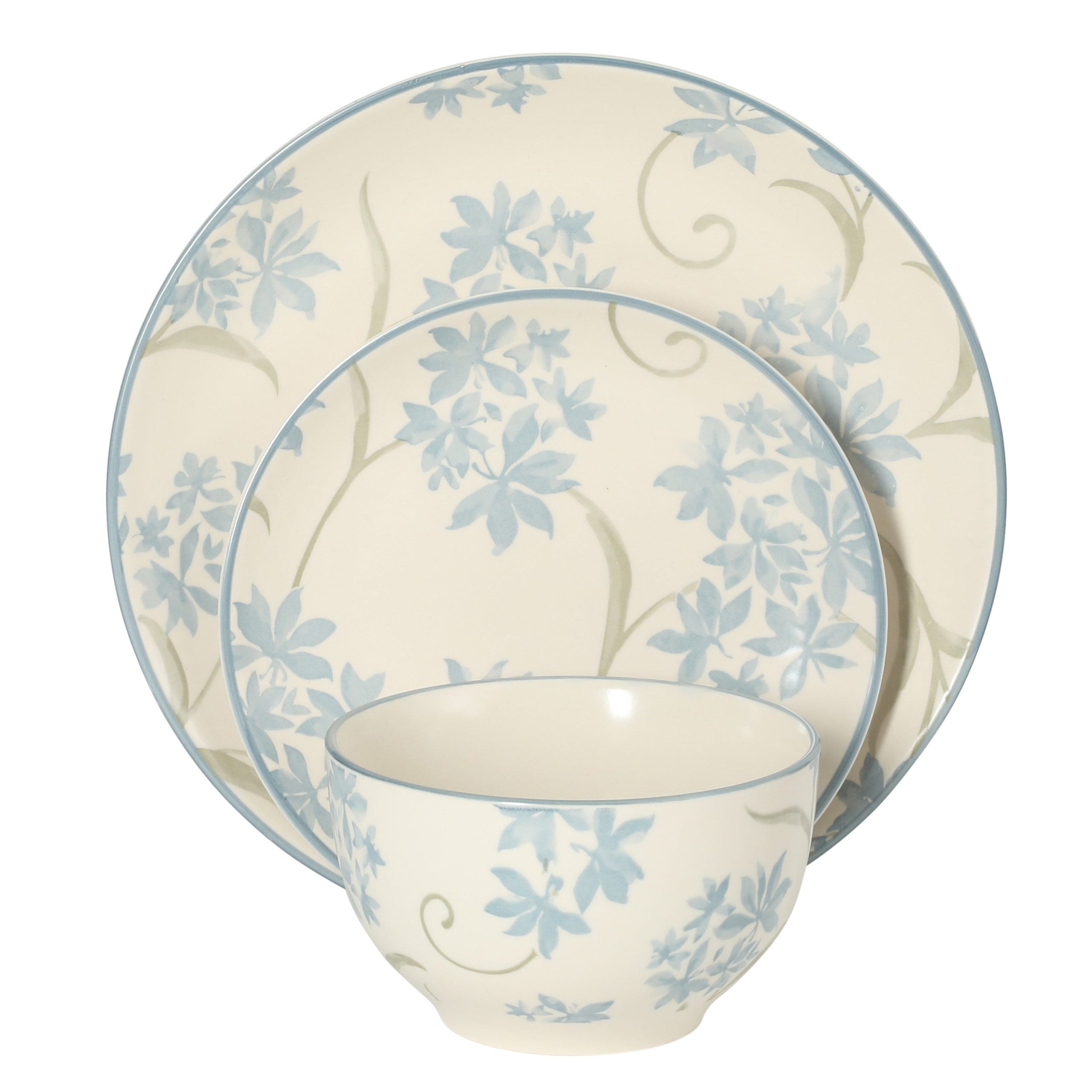 Gibson Home Admiral Hall 12-Piece Matte Stoneware Dinnerware Set – Dinner Plates, Salad Plates & Bowls with Pink Floral Pattern, Durable Everyday Dish Set, Microwave & Dishwasher Safe - Image 10