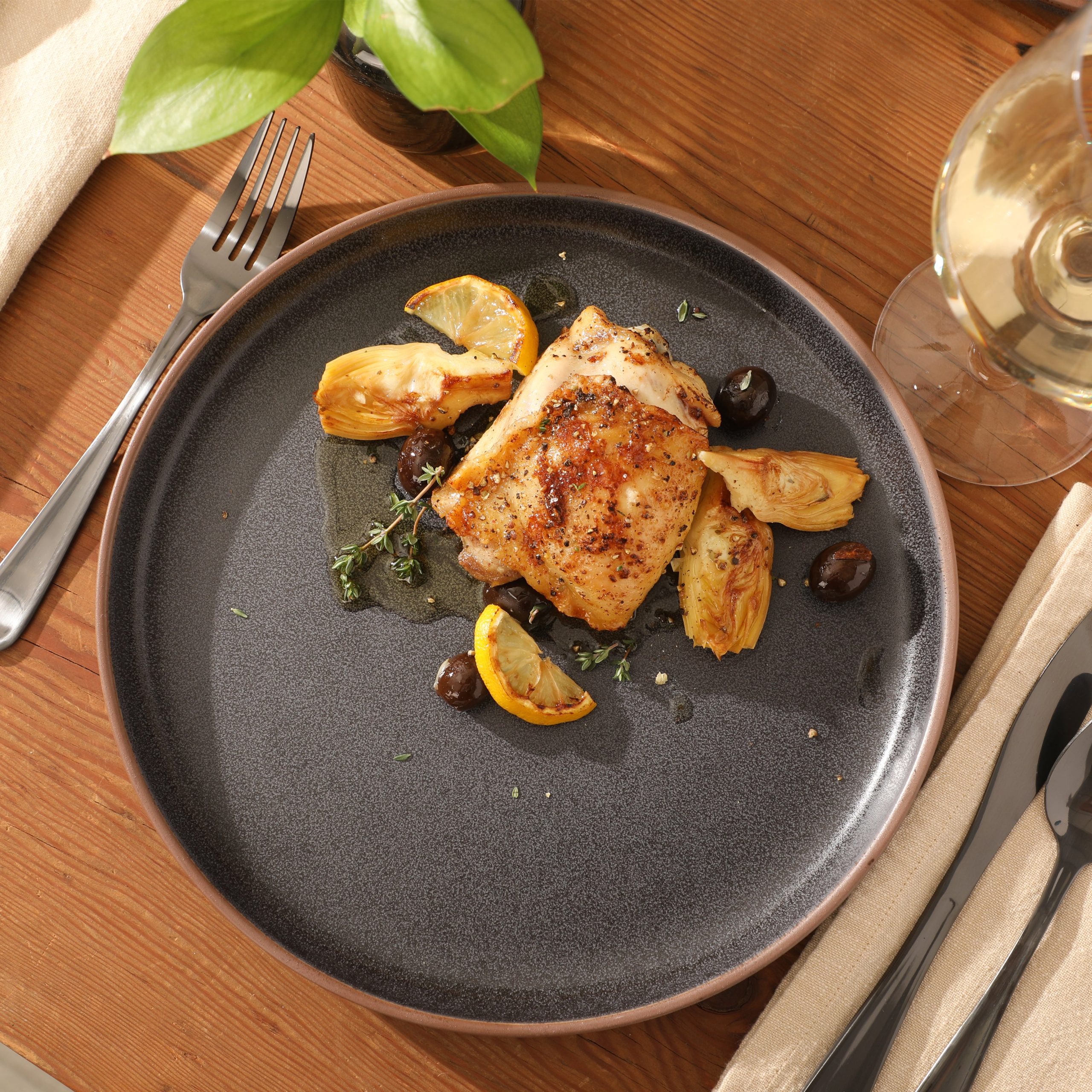 Gibson Elite Abbey Circle 12 Piece (Service for 4) Plates and Bowls Reactive Matte Glaze Dishes Stoneware Ceramic Dinnerware Set - Image 3