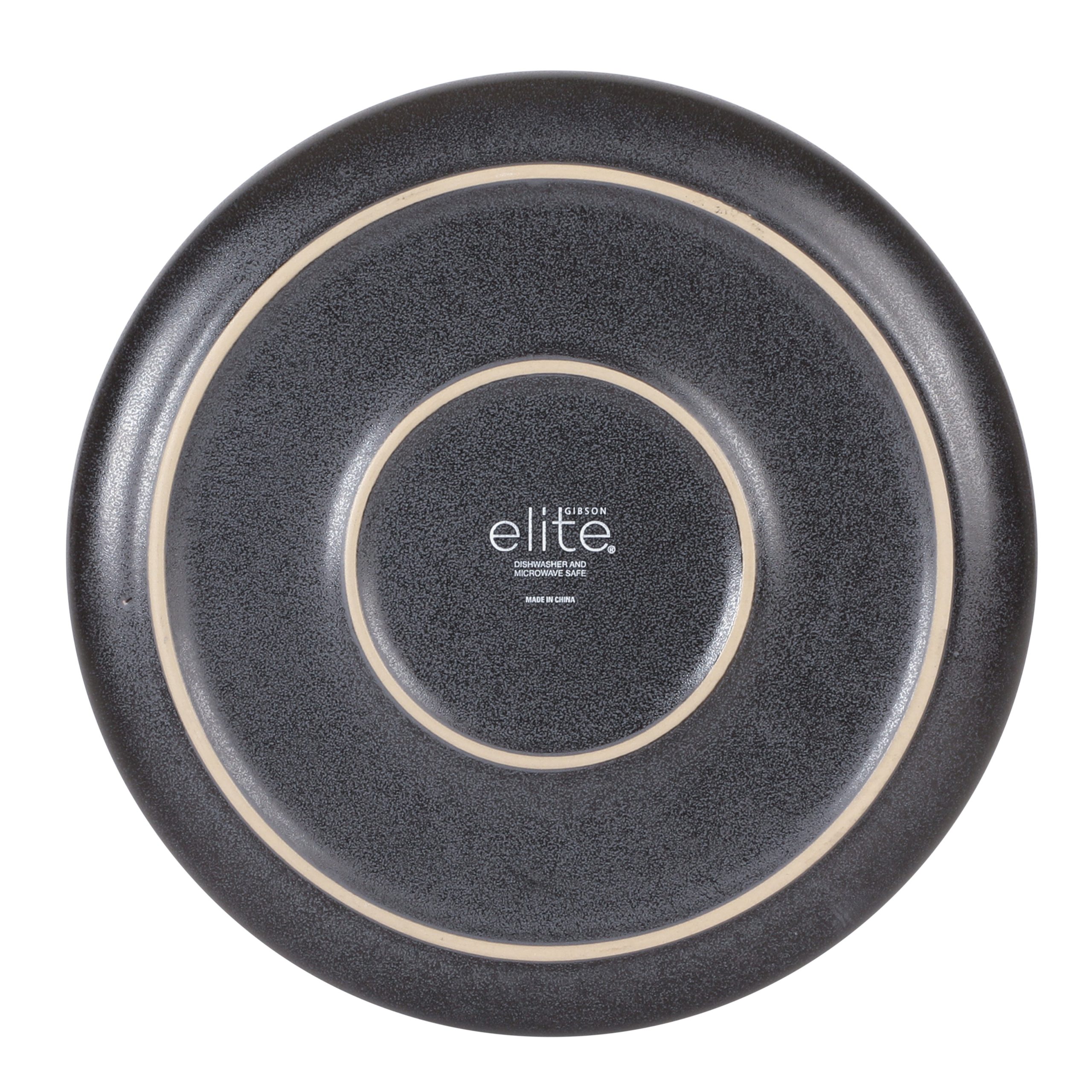 Gibson Elite Abbey Circle 12 Piece (Service for 4) Plates and Bowls Reactive Matte Glaze Dishes Stoneware Ceramic Dinnerware Set - Image 8