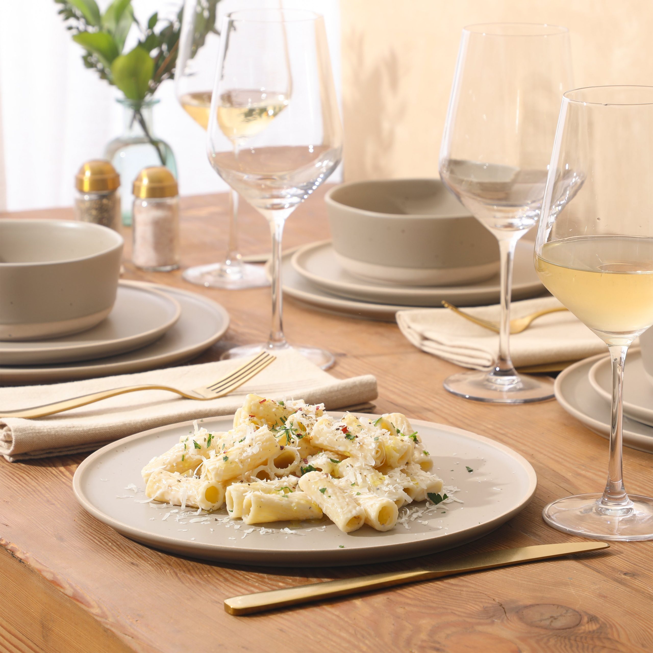 Gibson Elite Humphrey Lane 12 Piece (Service for 4) Plates and Bowls Reactive Glaze Dishes Stoneware Ceramic Dinnerware Set - Image 11