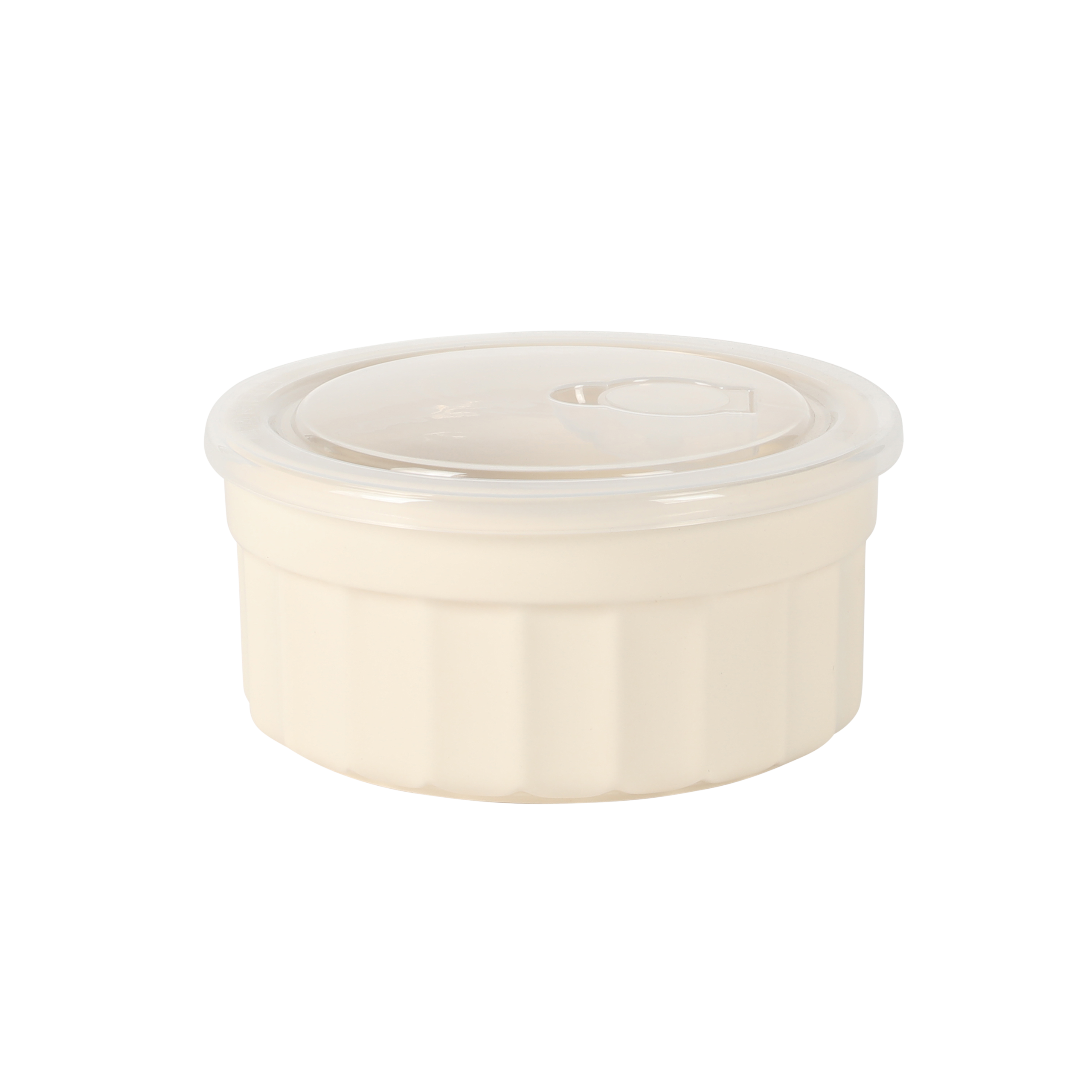 Martha Stewart Broadbrook 6 Piece Stoneware Meal Prep Container Set with Lids, Rectangular/Round Food Storage & Bakeware, Cream, Oven, Microwave & Dishwasher Safe - Image 14