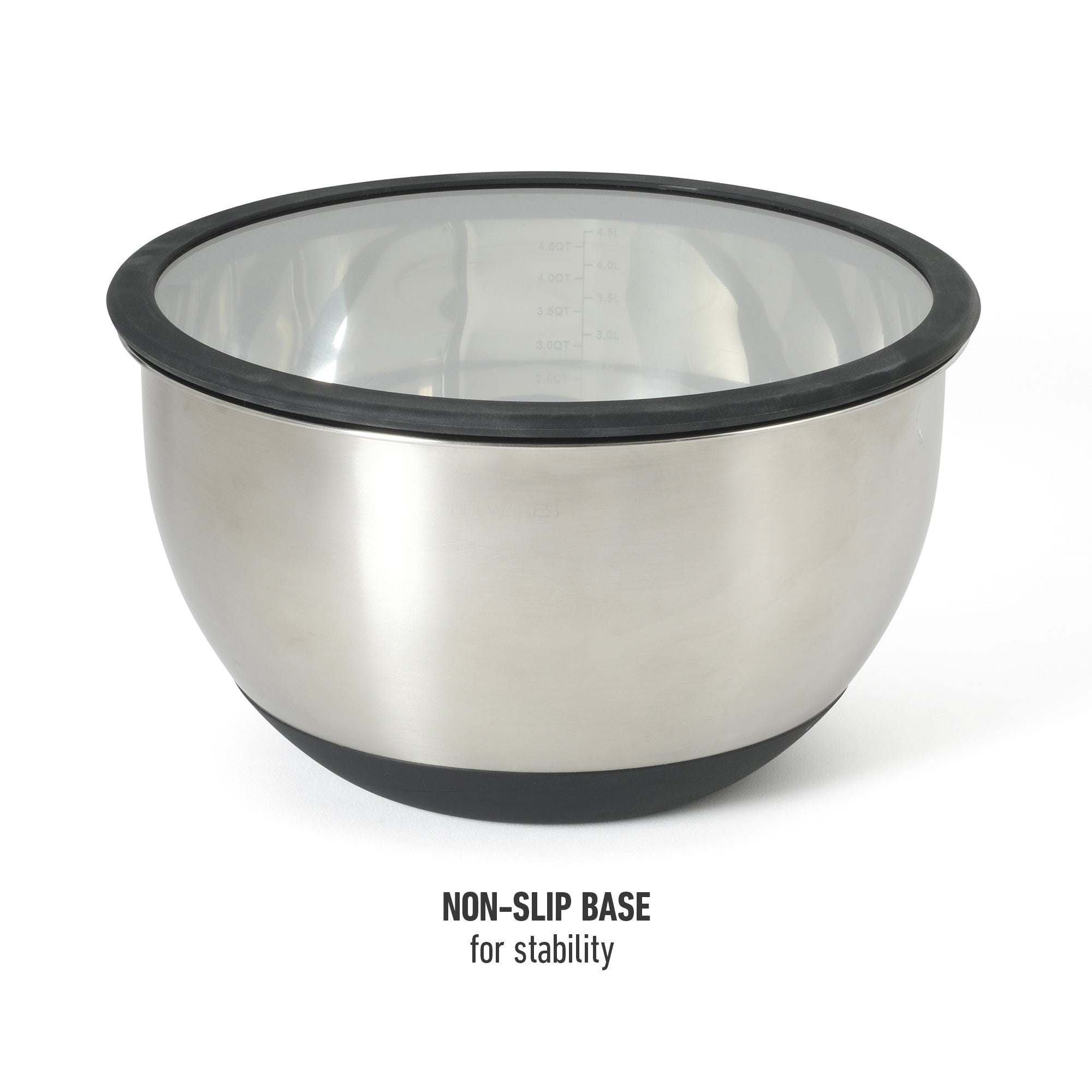 Calphalon Orbit 3 Piece Mixing Bowl Set W/ Glass Lids and Sillicone Nonslip Base - Image 7
