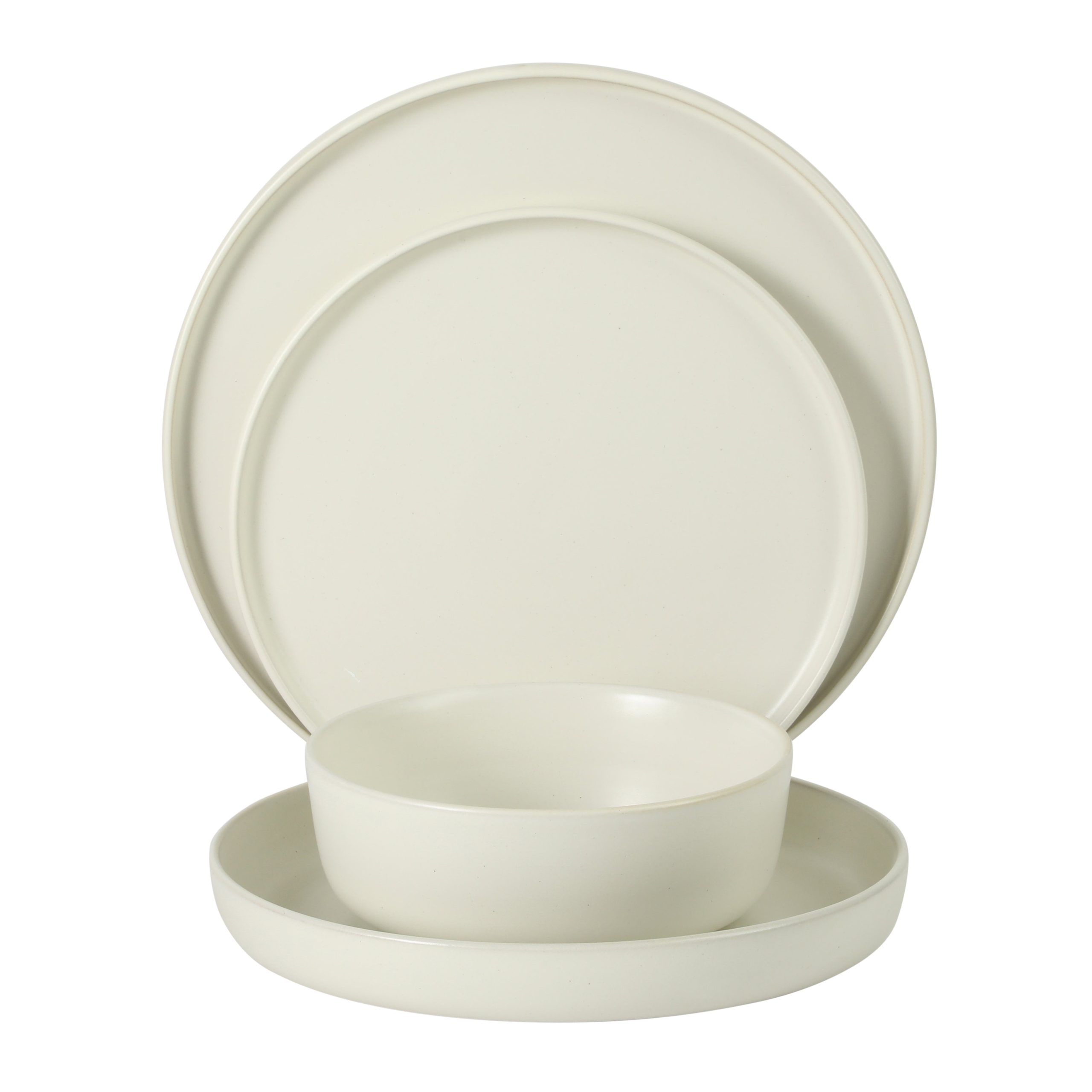 Gibson Elite Bayou Moon Plates and Bowls Sets, 16-Piece Matte Stoneware Dinnerware Sets, Solid Color Reactive Glaze Dish Set, Service for 4 - Image 13